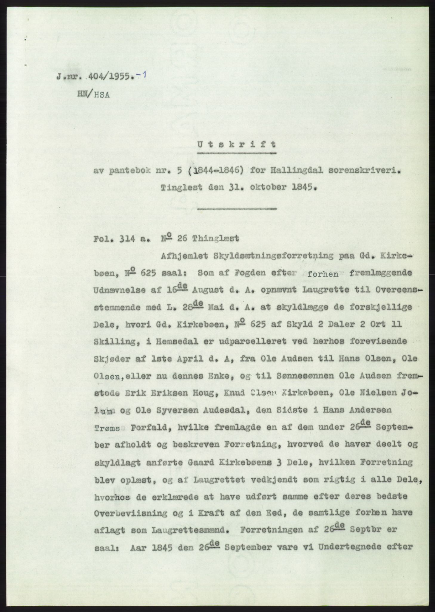 Statsarkivet i Kongsberg, SAKO/A-0001, 1955, s. 192
