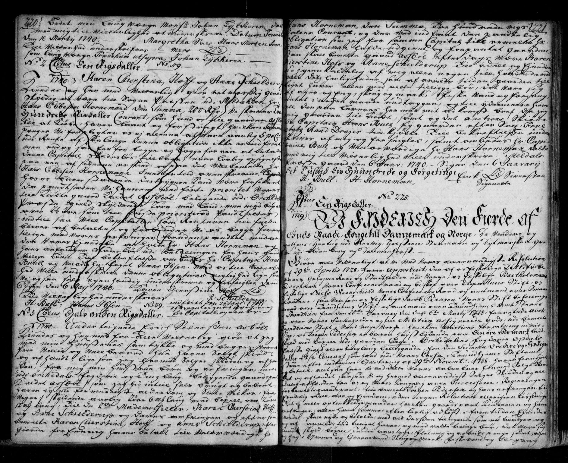 Orkdal sorenskriveri, SAT/A-4169/1/2/2C/L0002: Pantebok nr. B, 1732-1750, s. 220-221