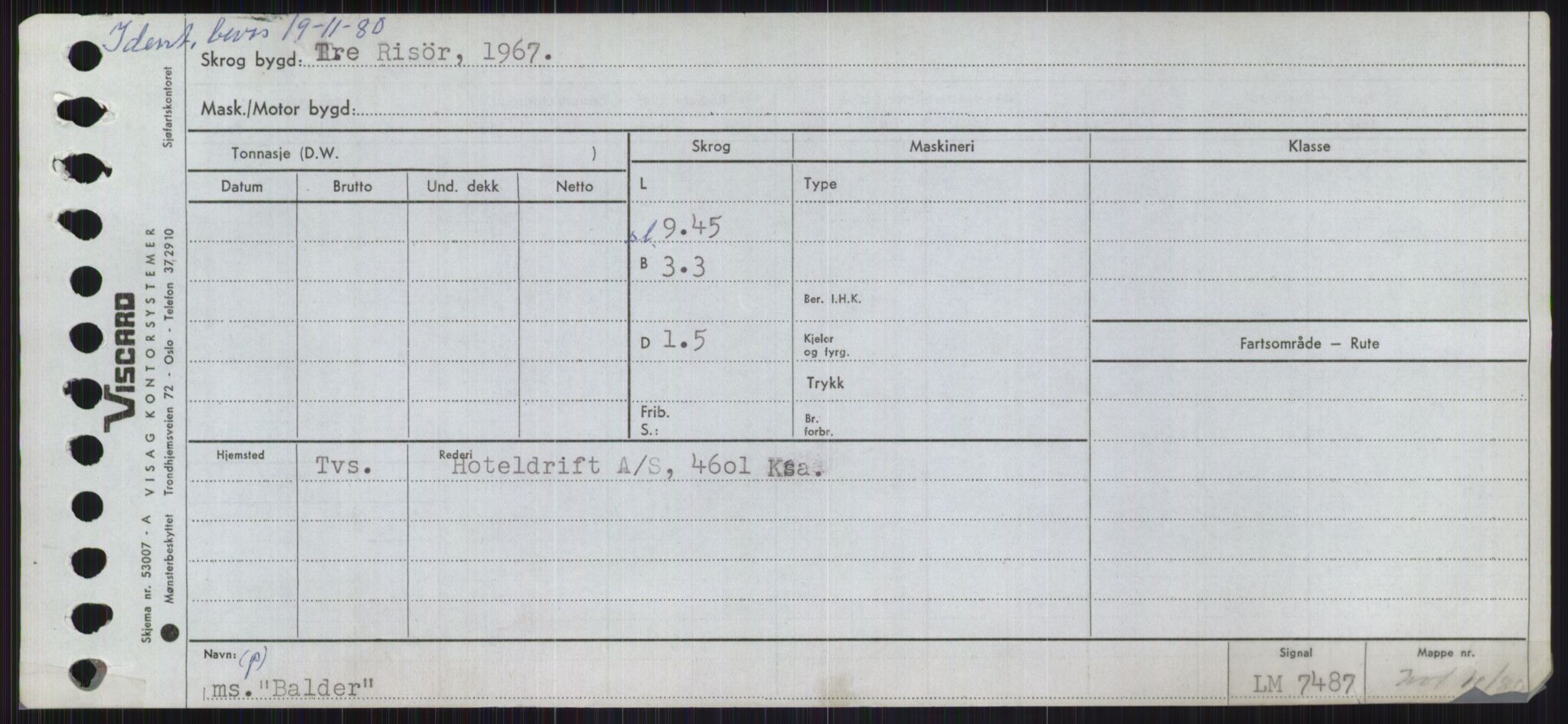 Sjøfartsdirektoratet med forløpere, Skipsmålingen, AV/RA-S-1627/H/Ha/L0001/0001: Fartøy, A-Eig / Fartøy A-Bjøn, s. 603