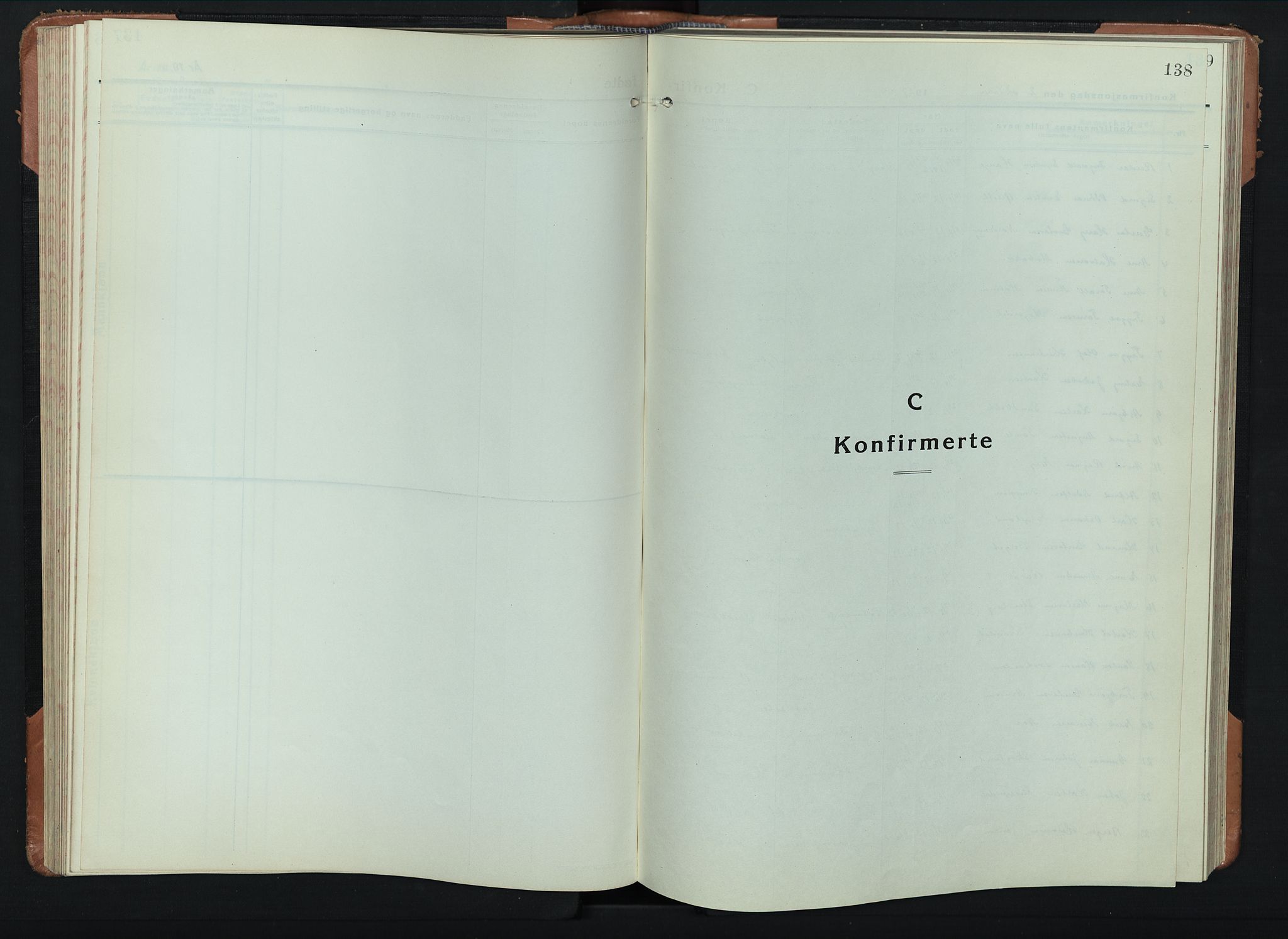 Åsnes prestekontor, SAH/PREST-042/H/Ha/Hab/L0008: Klokkerbok nr. 8, 1927-1942, s. 138