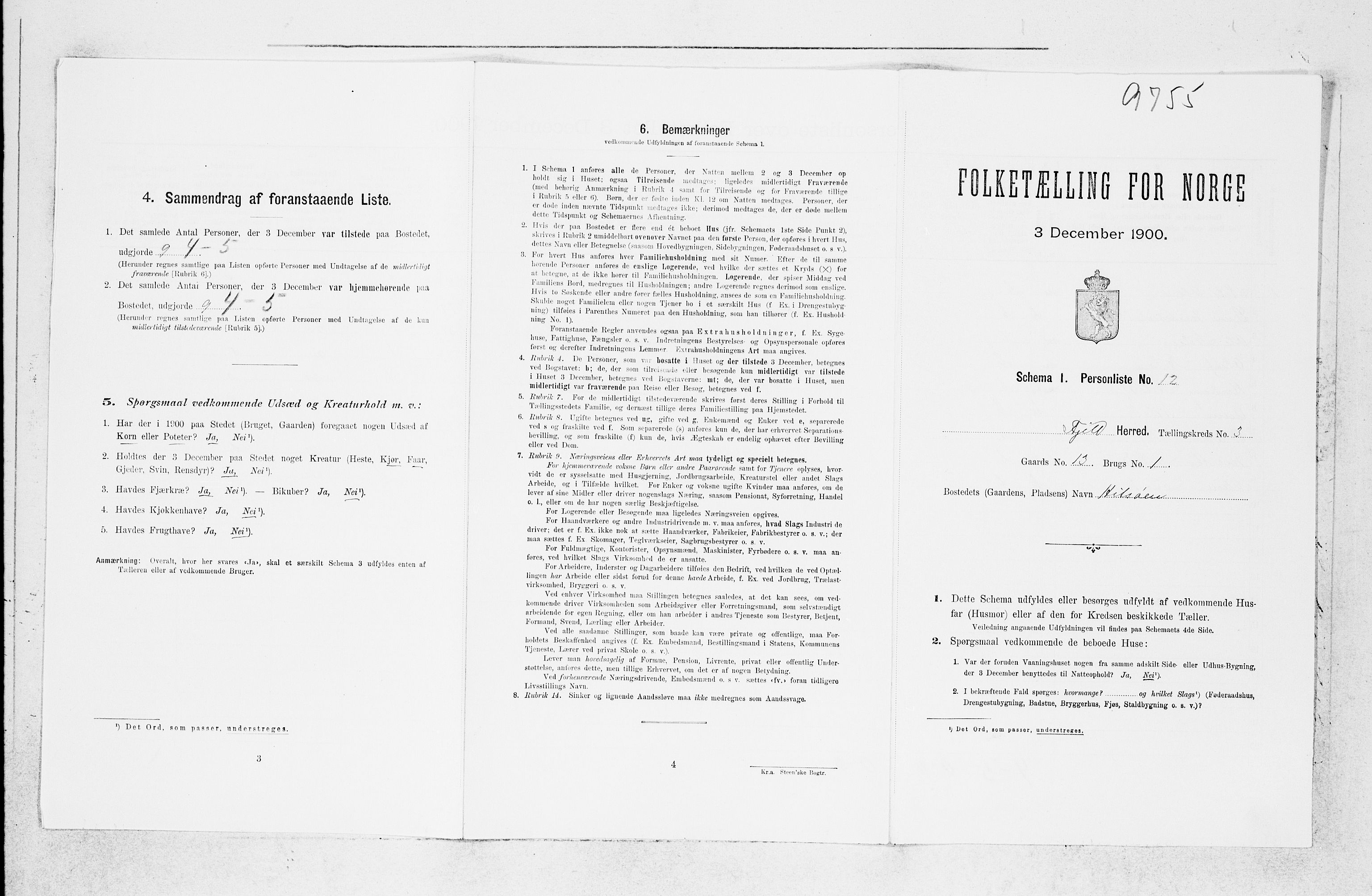 SAB, Folketelling 1900 for 1246 Fjell herred, 1900, s. 318