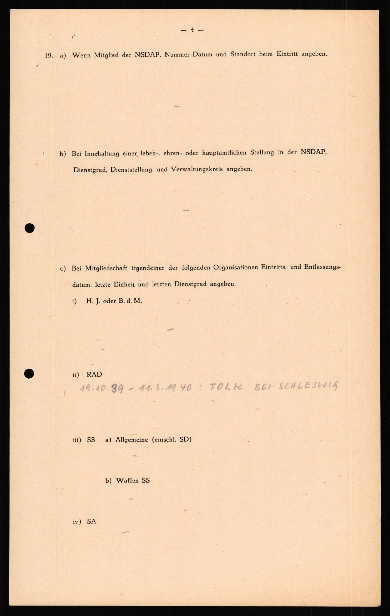 Forsvaret, Forsvarets overkommando II, AV/RA-RAFA-3915/D/Db/L0017: CI Questionaires. Tyske okkupasjonsstyrker i Norge. Tyskere., 1945-1946, s. 501