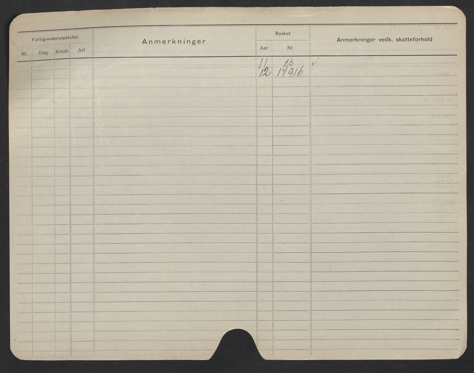 Oslo folkeregister, Registerkort, SAO/A-11715/F/Fa/Fac/L0006: Menn, 1906-1914, s. 1175b