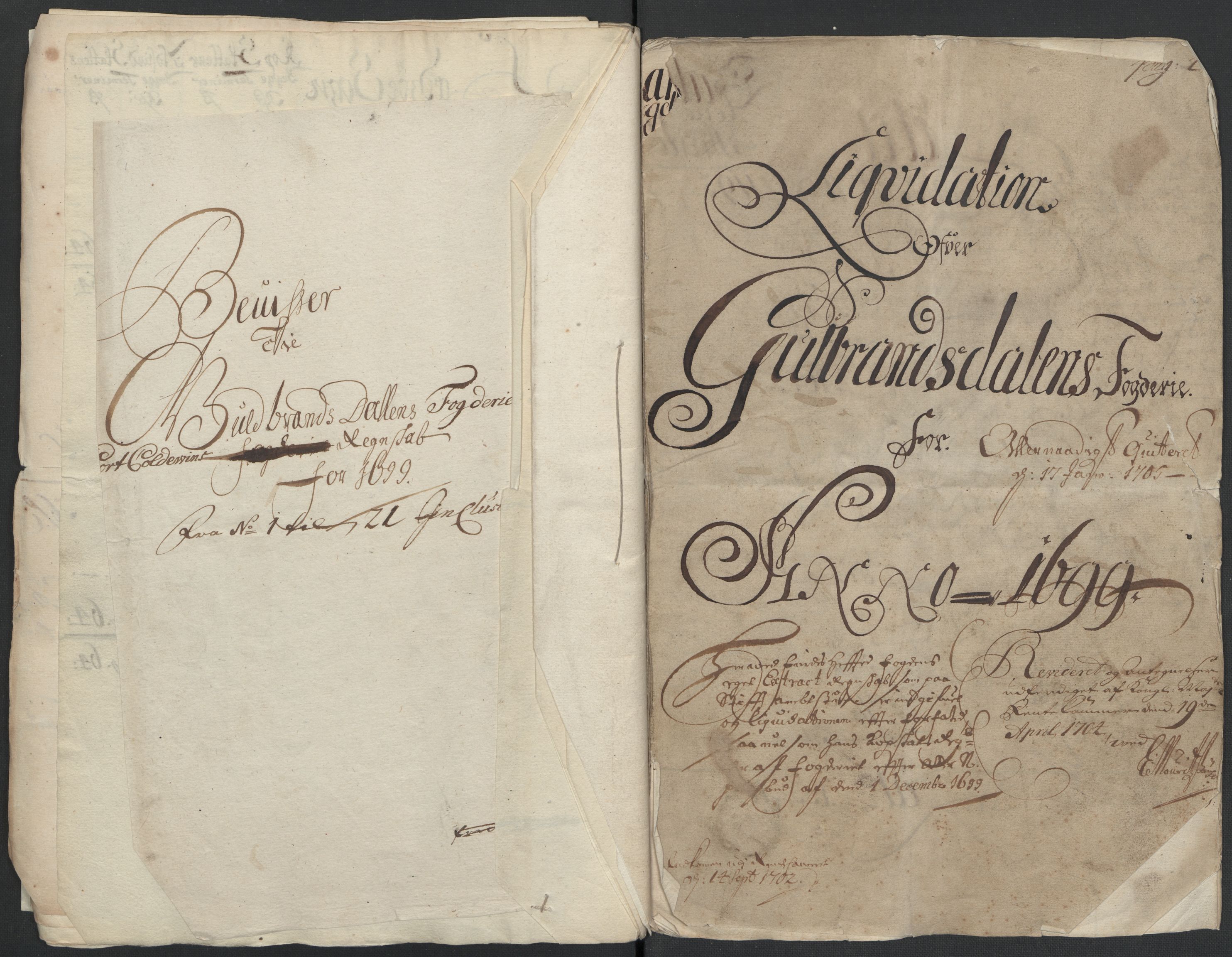 Rentekammeret inntil 1814, Reviderte regnskaper, Fogderegnskap, AV/RA-EA-4092/R17/L1172: Fogderegnskap Gudbrandsdal, 1699, s. 22