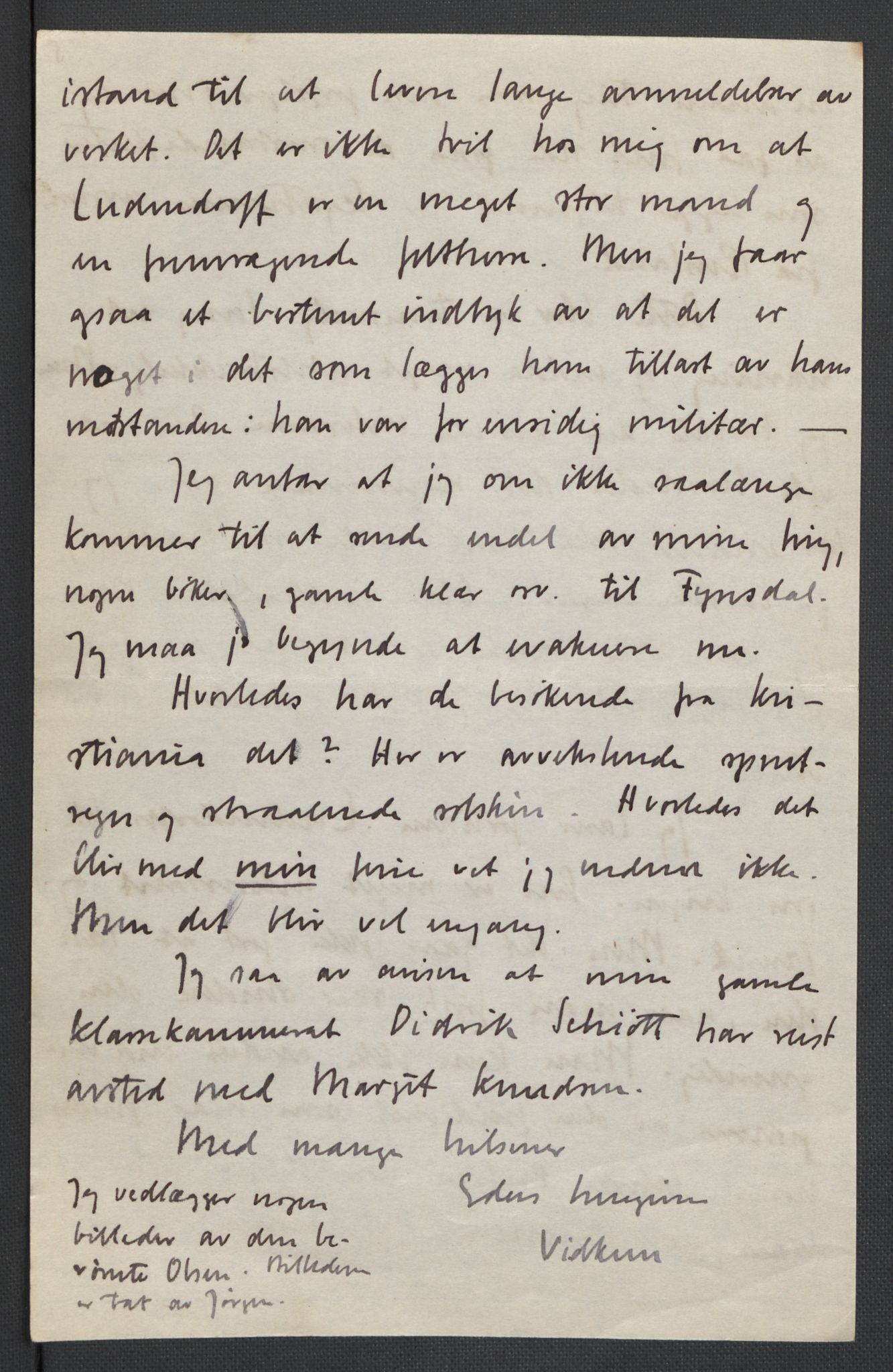 Quisling, Vidkun, RA/PA-0750/K/L0001: Brev til og fra Vidkun Quisling samt til og fra andre medlemmer av familien Quisling + karakterbøker, 1894-1929, s. 100