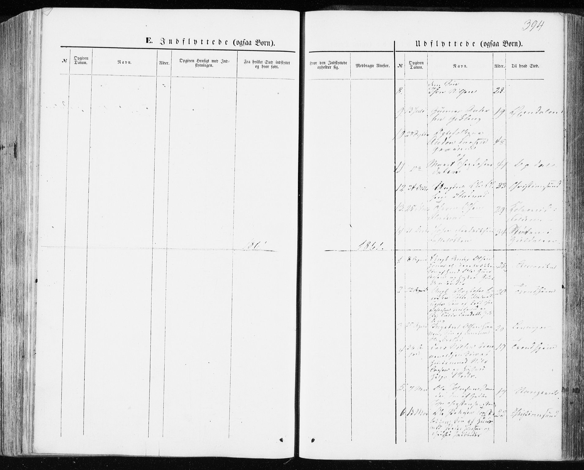 Ministerialprotokoller, klokkerbøker og fødselsregistre - Møre og Romsdal, SAT/A-1454/590/L1013: Ministerialbok nr. 590A05, 1847-1877, s. 394