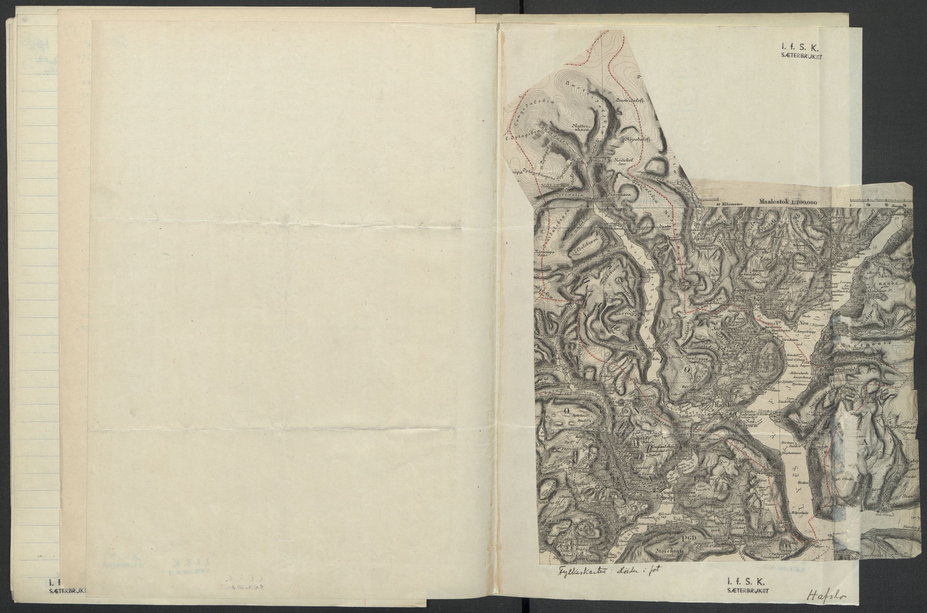 Instituttet for sammenlignende kulturforskning, AV/RA-PA-0424/F/Fc/L0011/0001: Eske B11: / Sogn og Fjordane (perm XXVIII), 1934-1935