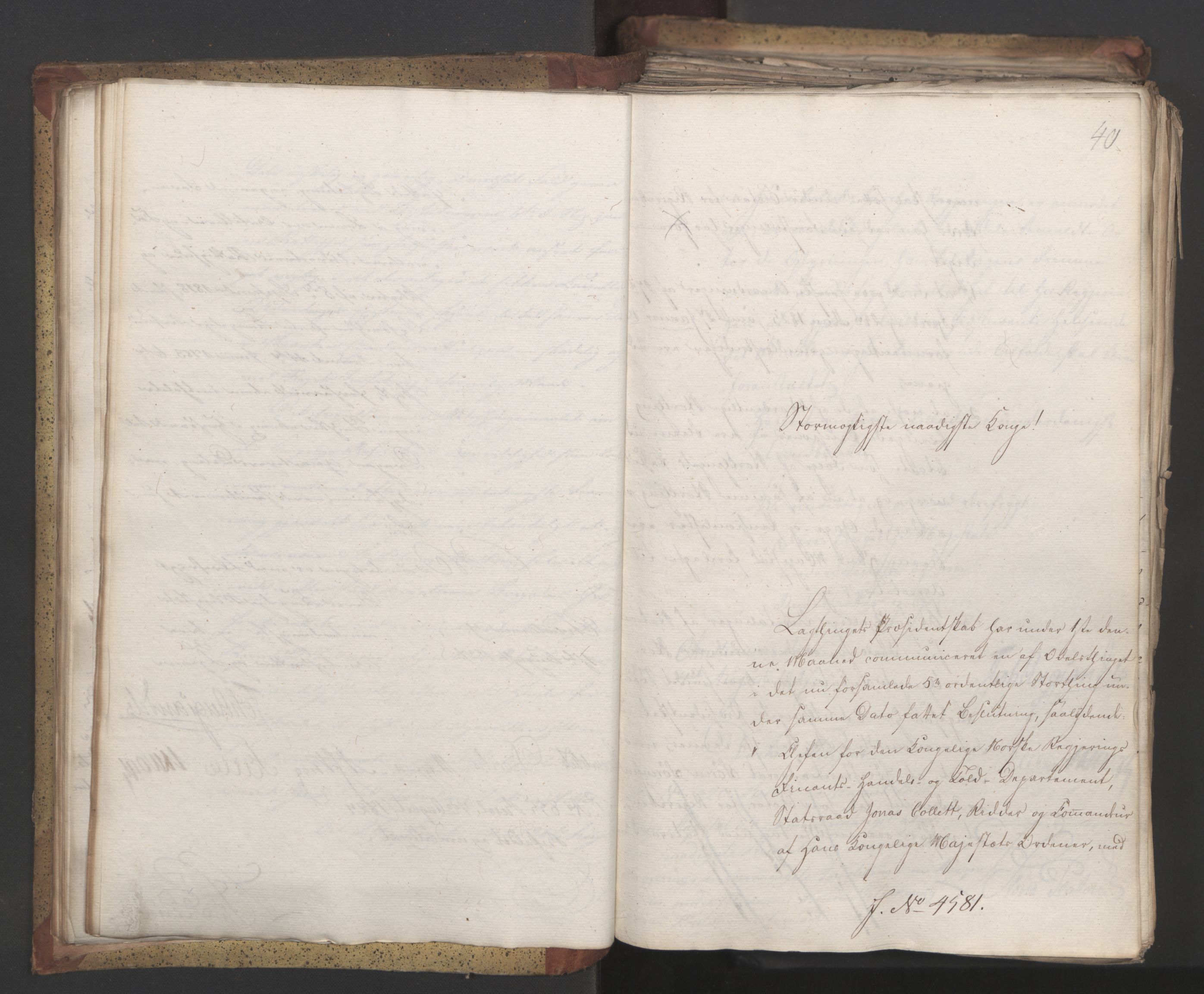 Statsrådsavdelingen i Stockholm, AV/RA-S-1003/D/Da/L0052: Regjeringsinnstillinger nr. 4566-4799, 1827, s. 49