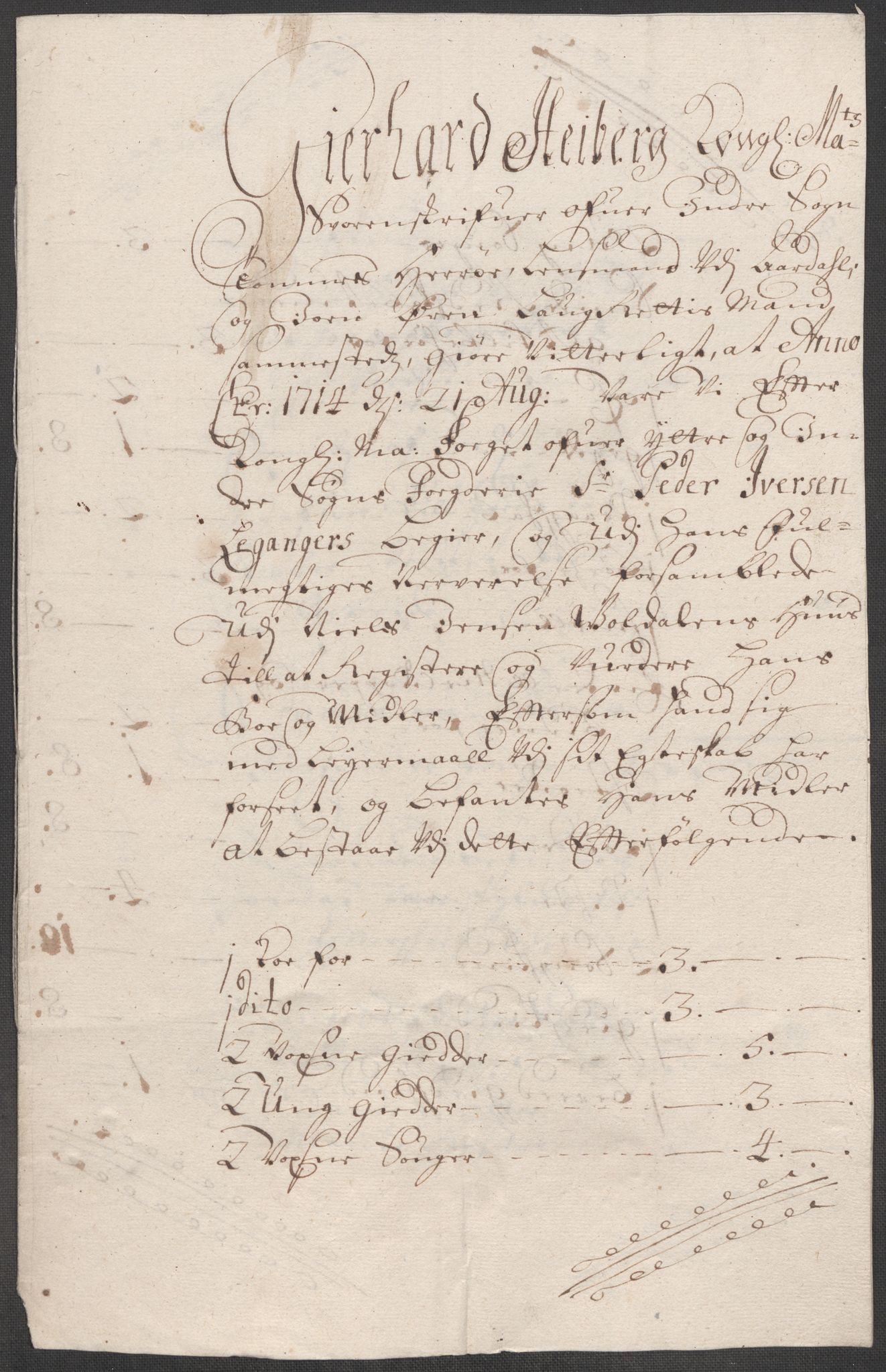 Rentekammeret inntil 1814, Reviderte regnskaper, Fogderegnskap, AV/RA-EA-4092/R52/L3319: Fogderegnskap Sogn, 1713-1714, s. 839