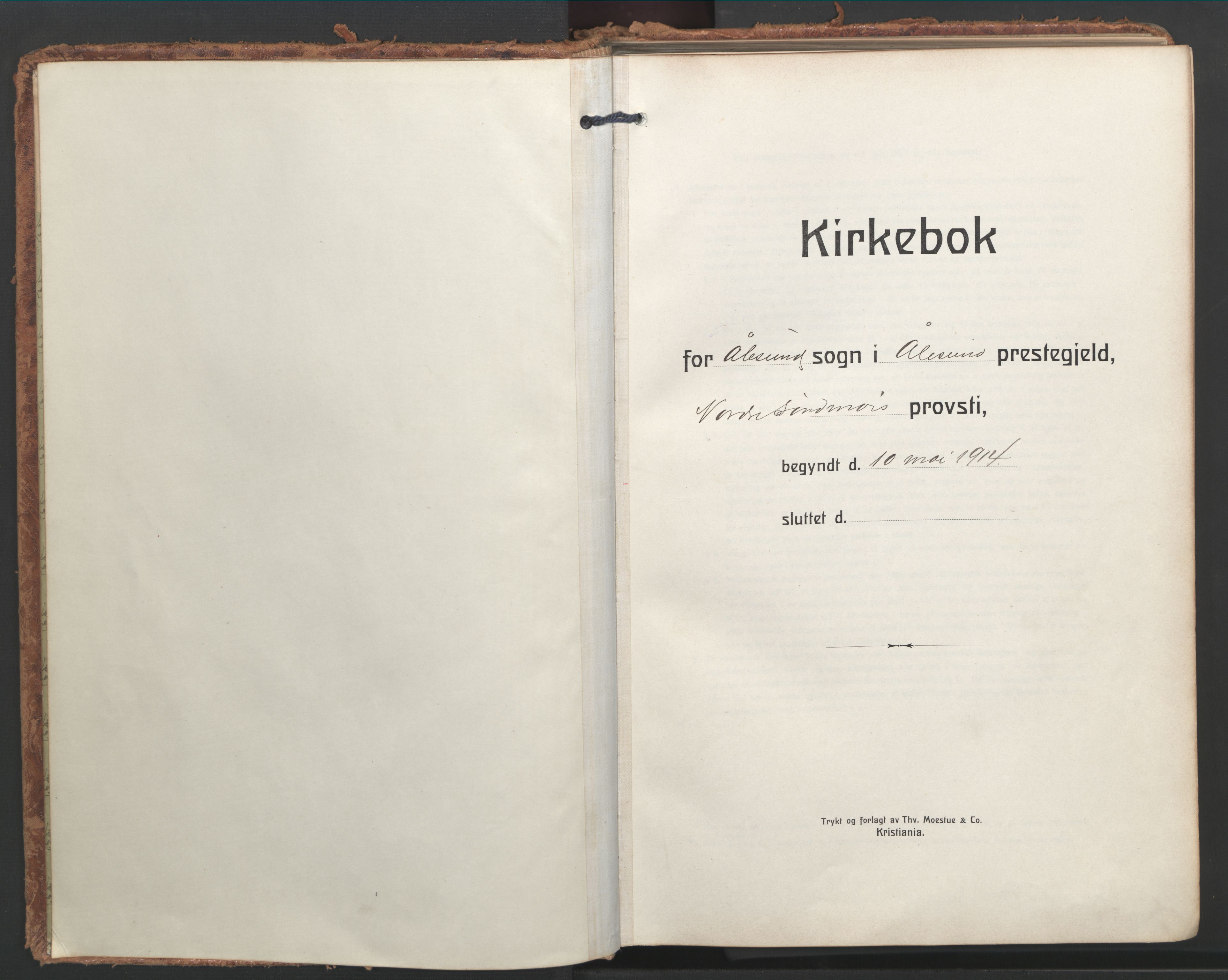 Ministerialprotokoller, klokkerbøker og fødselsregistre - Møre og Romsdal, AV/SAT-A-1454/529/L0461: Ministerialbok nr. 529A11, 1914-1925