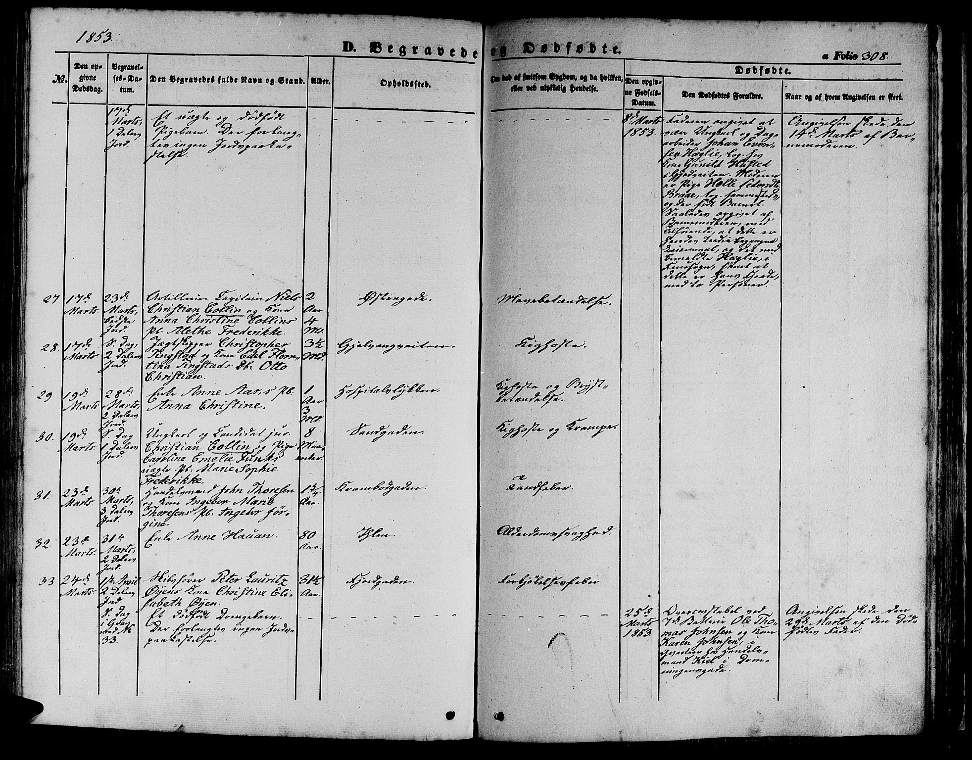 Ministerialprotokoller, klokkerbøker og fødselsregistre - Sør-Trøndelag, AV/SAT-A-1456/602/L0137: Klokkerbok nr. 602C05, 1846-1856, s. 308