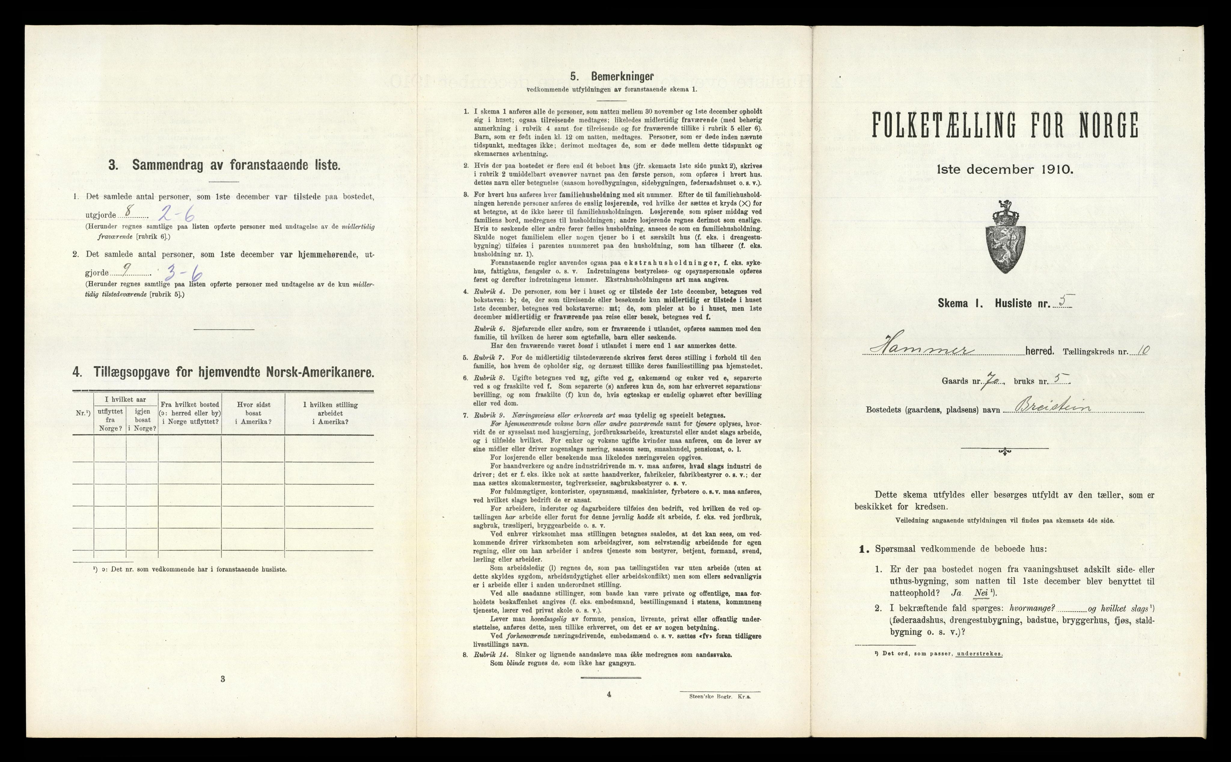 RA, Folketelling 1910 for 1254 Hamre herred, 1910, s. 798