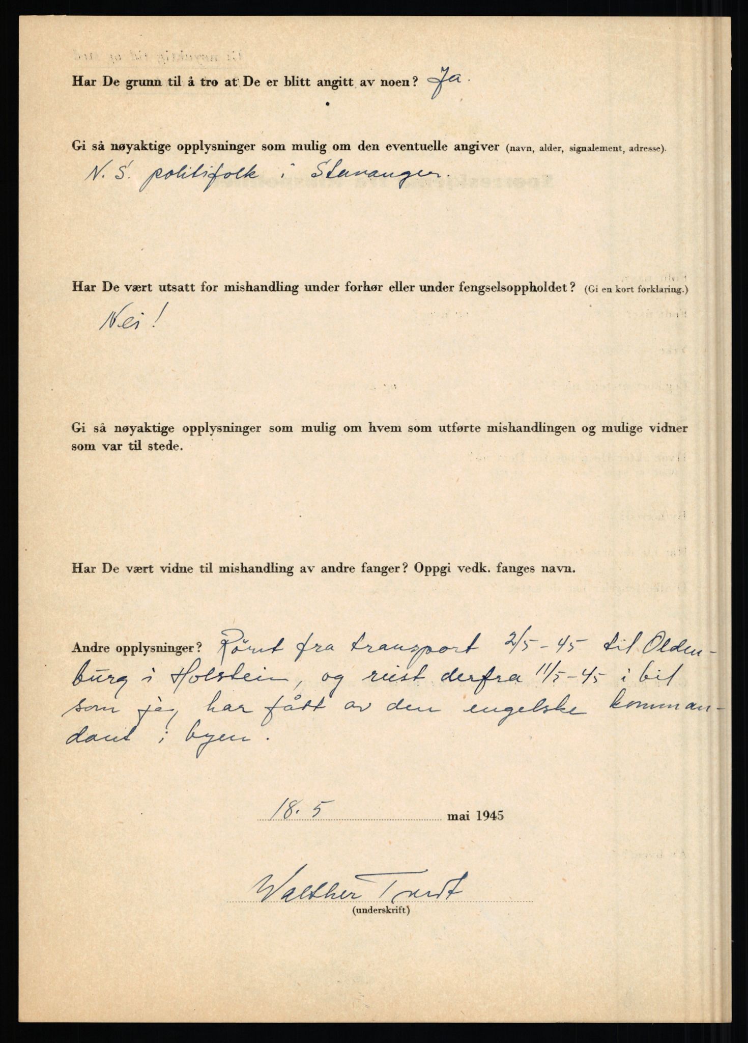 Rikspolitisjefen, AV/RA-S-1560/L/L0017: Tidemann, Hermann G. - Veum, Tjostolv, 1940-1945, s. 528