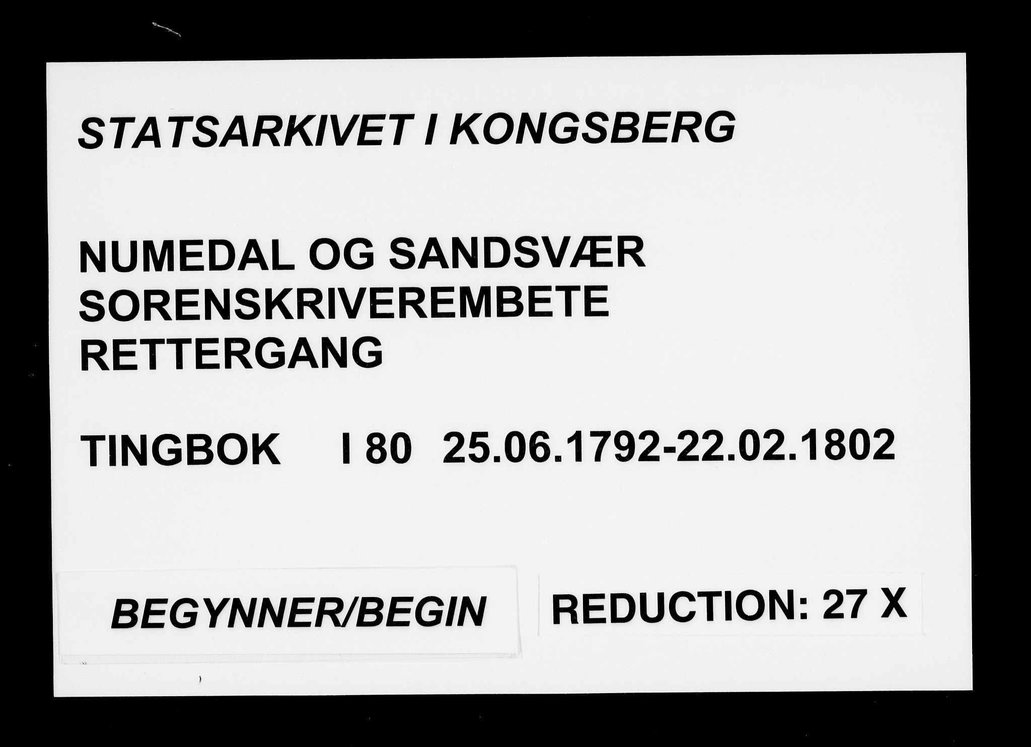 Numedal og Sandsvær sorenskriveri, SAKO/A-128/F/Fa/Faa/L0080: Tingbøker, 1792-1802
