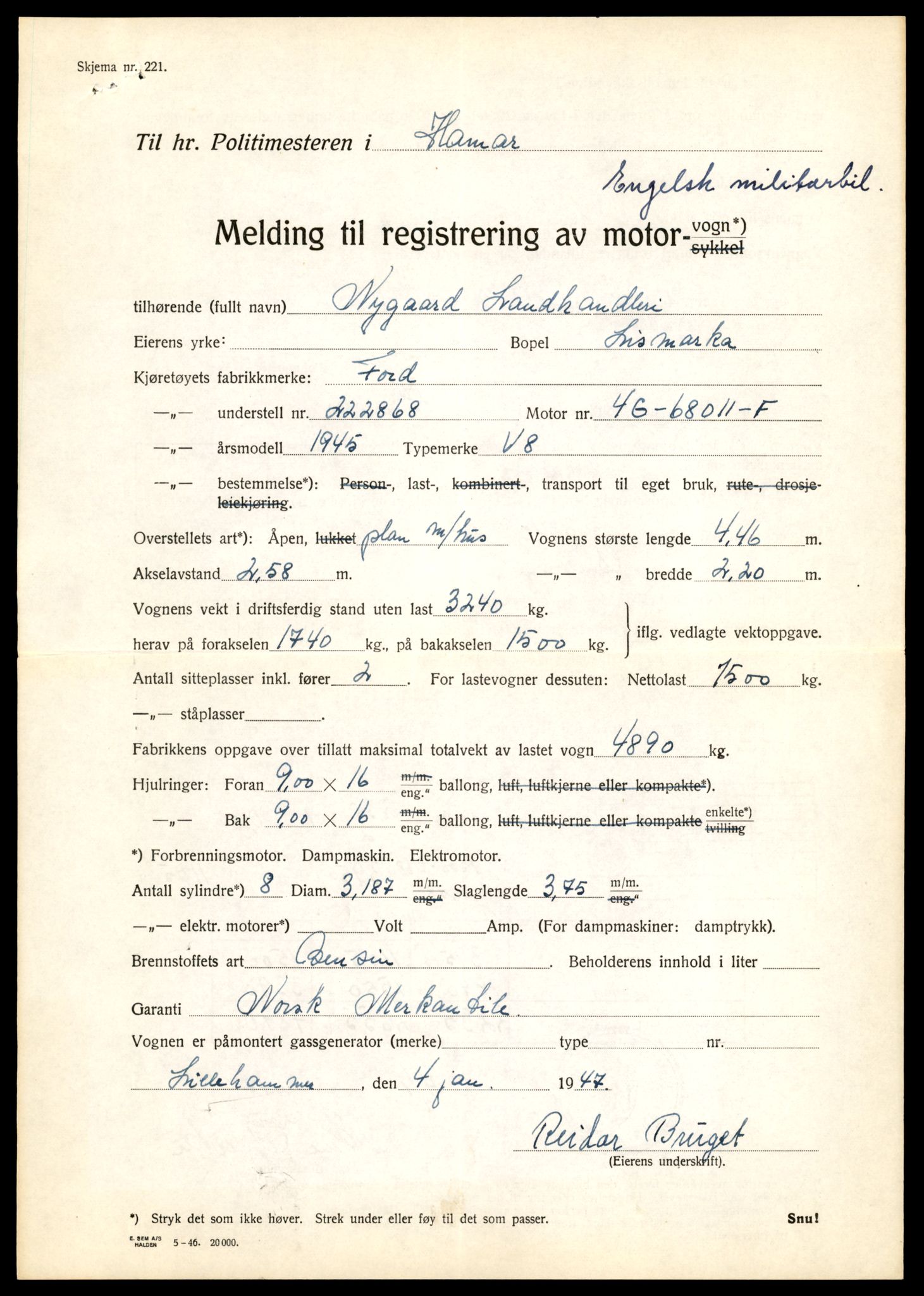 Møre og Romsdal vegkontor - Ålesund trafikkstasjon, AV/SAT-A-4099/F/Fe/L0014: Registreringskort for kjøretøy T 1565 - T 1698, 1927-1998, s. 345