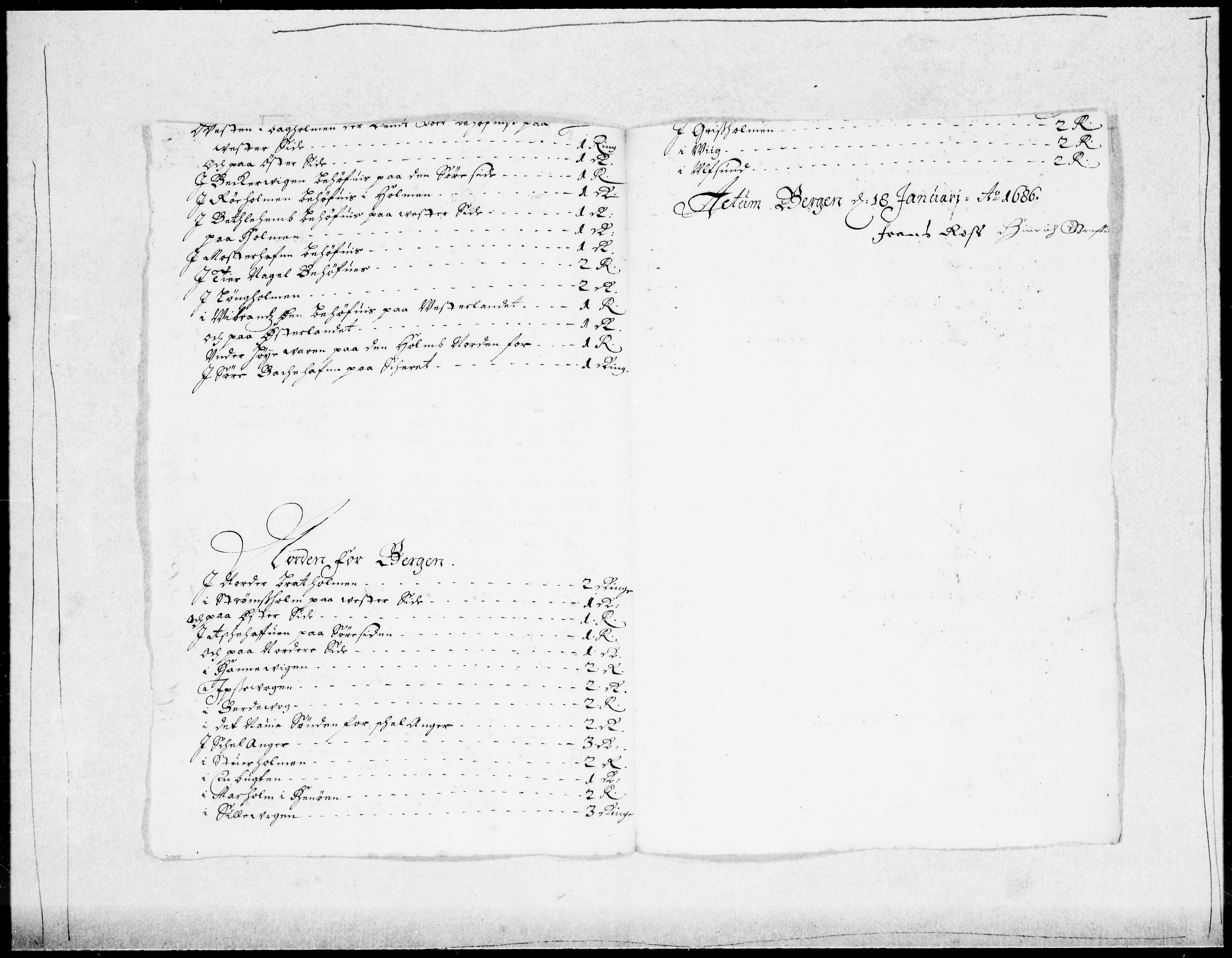 Danske Kanselli 1572-1799, AV/RA-EA-3023/F/Fc/Fcc/Fcca/L0040: Norske innlegg 1572-1799, 1686-1687, s. 346