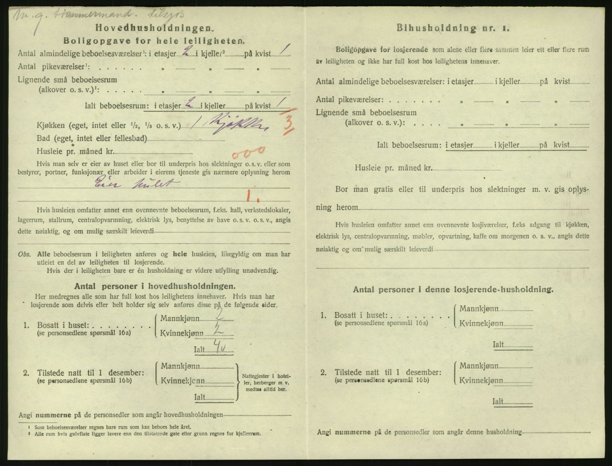 SAK, Folketelling 1920 for 0901 Risør kjøpstad, 1920, s. 1454