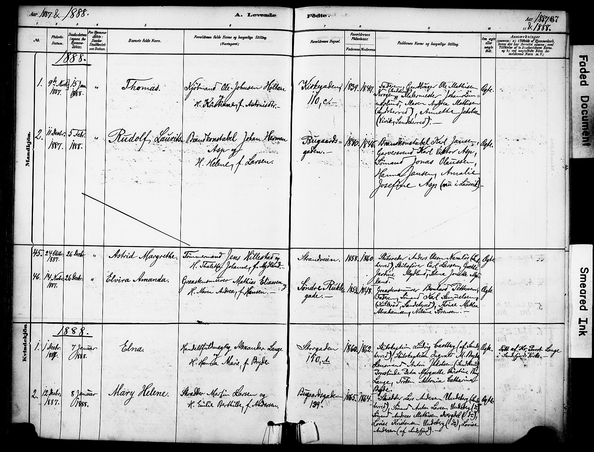 Sandefjord kirkebøker, AV/SAKO-A-315/F/Fa/L0002: Ministerialbok nr. 2, 1880-1894, s. 67
