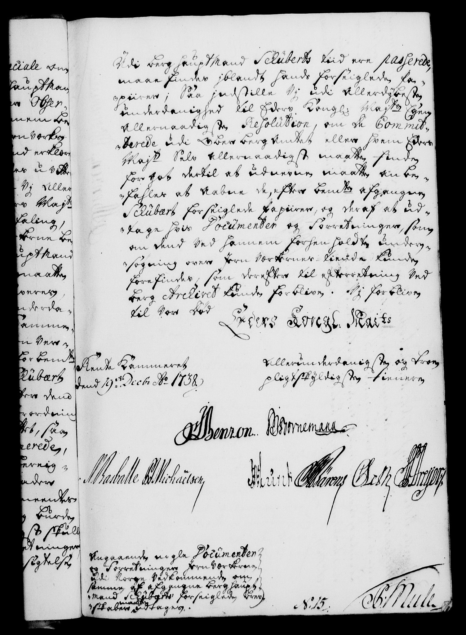 Rentekammeret, Kammerkanselliet, RA/EA-3111/G/Gf/Gfa/L0022: Norsk relasjons- og resolusjonsprotokoll (merket RK 52.22), 1739, s. 29