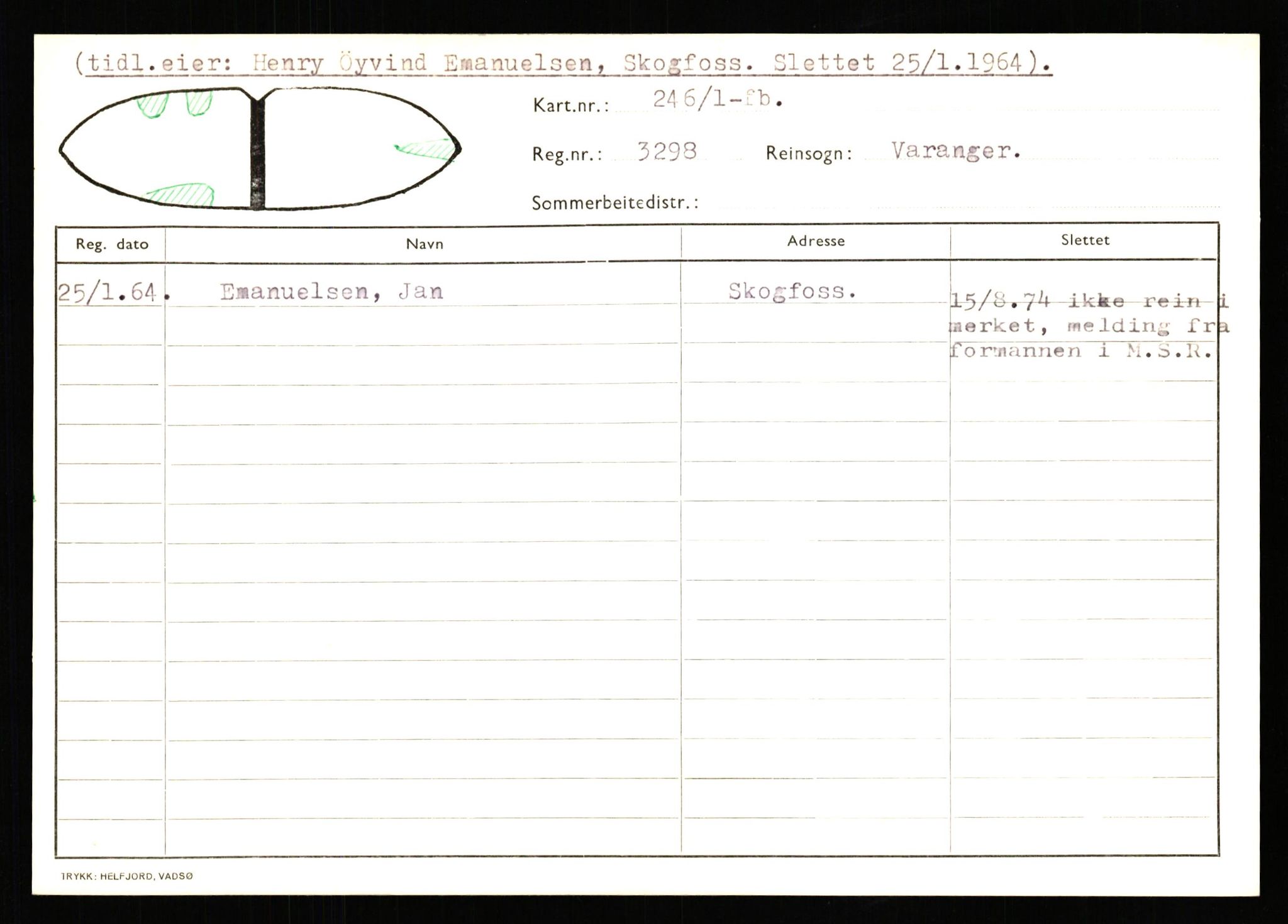 Lappefogden i Finnmark/Reindriftsforvaltningen Øst-Finnmark, AV/SATØ-S-1461/G/Ge/Gea/L0007: Slettede reinmerker: Karasjok, Kautokeino, Polmak og Varanger, 1934-1992, s. 513