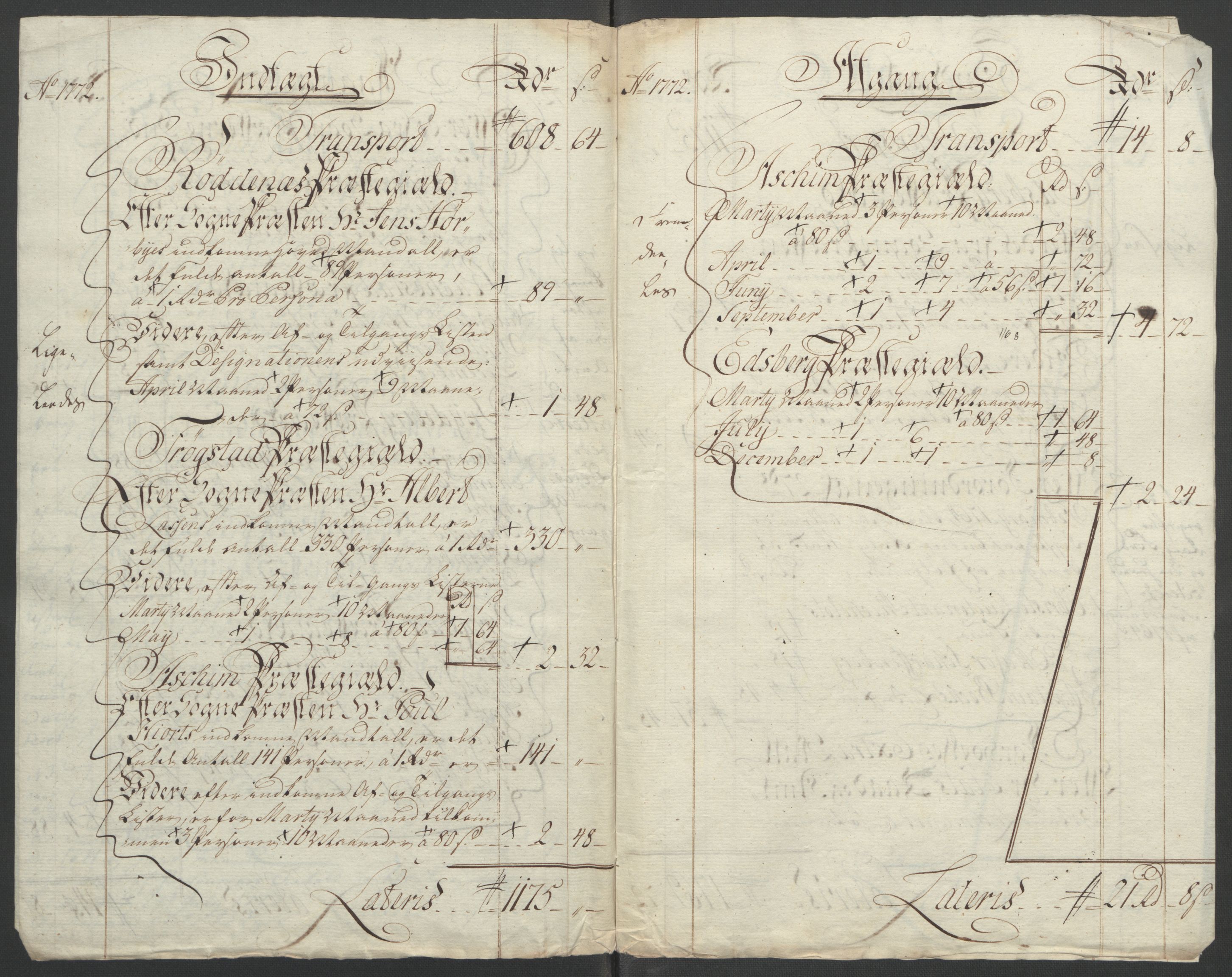 Rentekammeret inntil 1814, Reviderte regnskaper, Fogderegnskap, RA/EA-4092/R07/L0413: Ekstraskatten Rakkestad, Heggen og Frøland, 1762-1772, s. 518