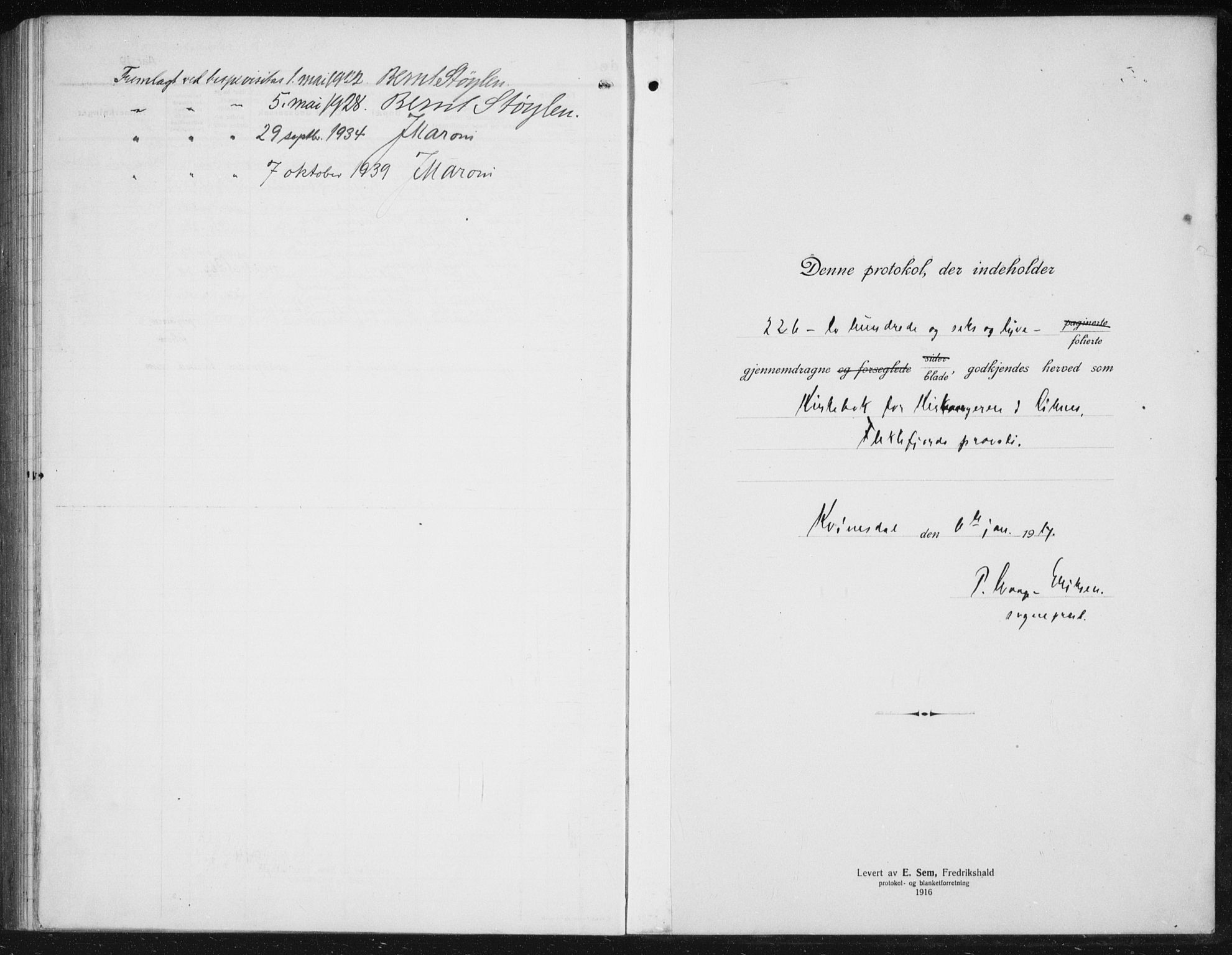Kvinesdal sokneprestkontor, SAK/1111-0026/F/Fb/Fbb/L0004: Klokkerbok nr. B 4, 1917-1938