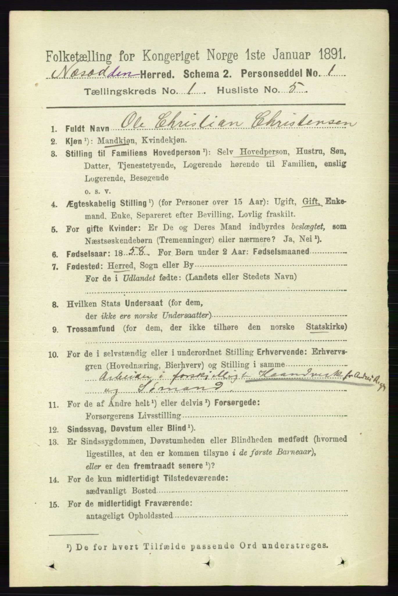 RA, Folketelling 1891 for 0216 Nesodden herred, 1891, s. 112