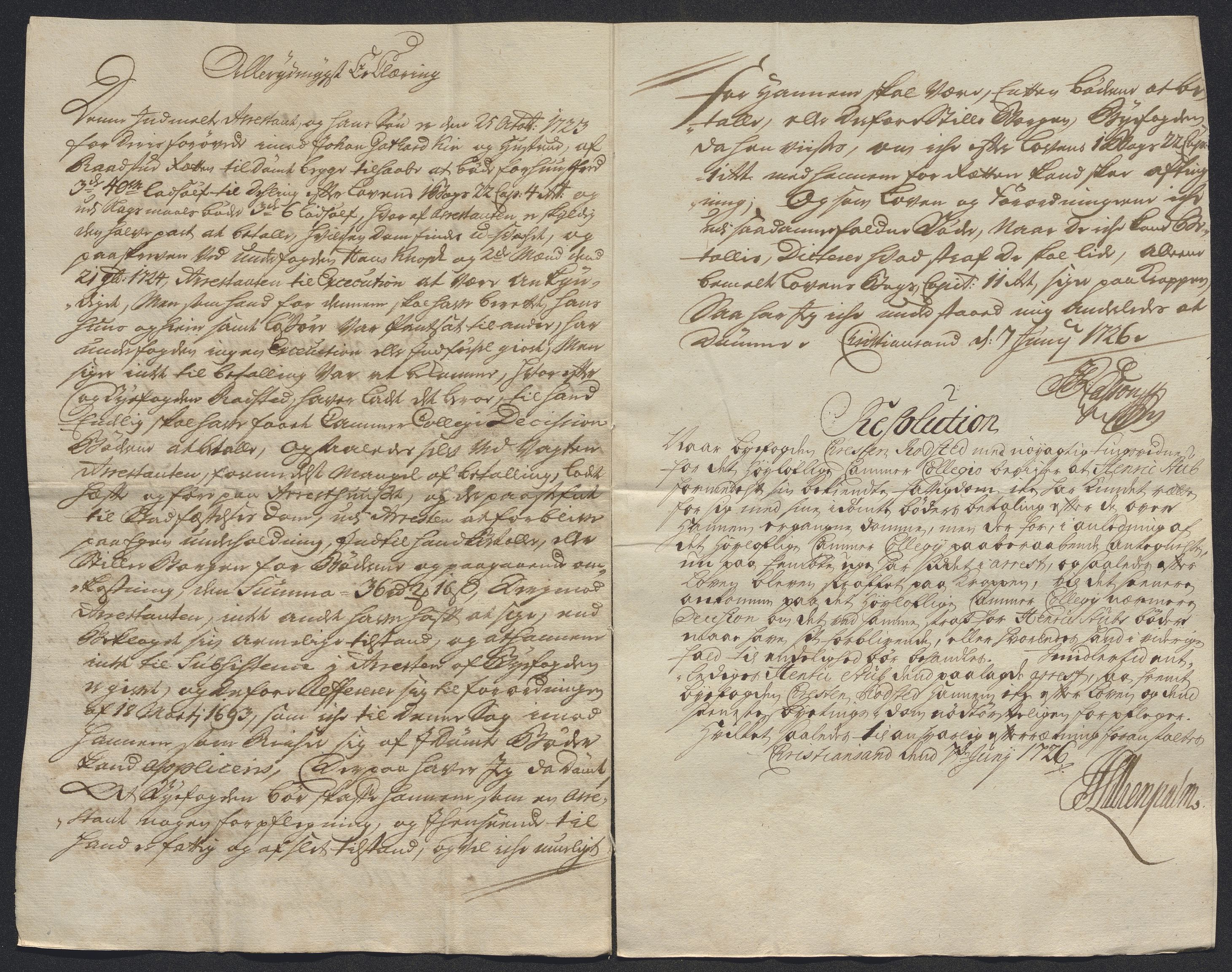 Rentekammeret inntil 1814, Reviderte regnskaper, Byregnskaper, AV/RA-EA-4066/R/Rm/L0286: [M19] Sikt og sakefall, 1719-1727, s. 298