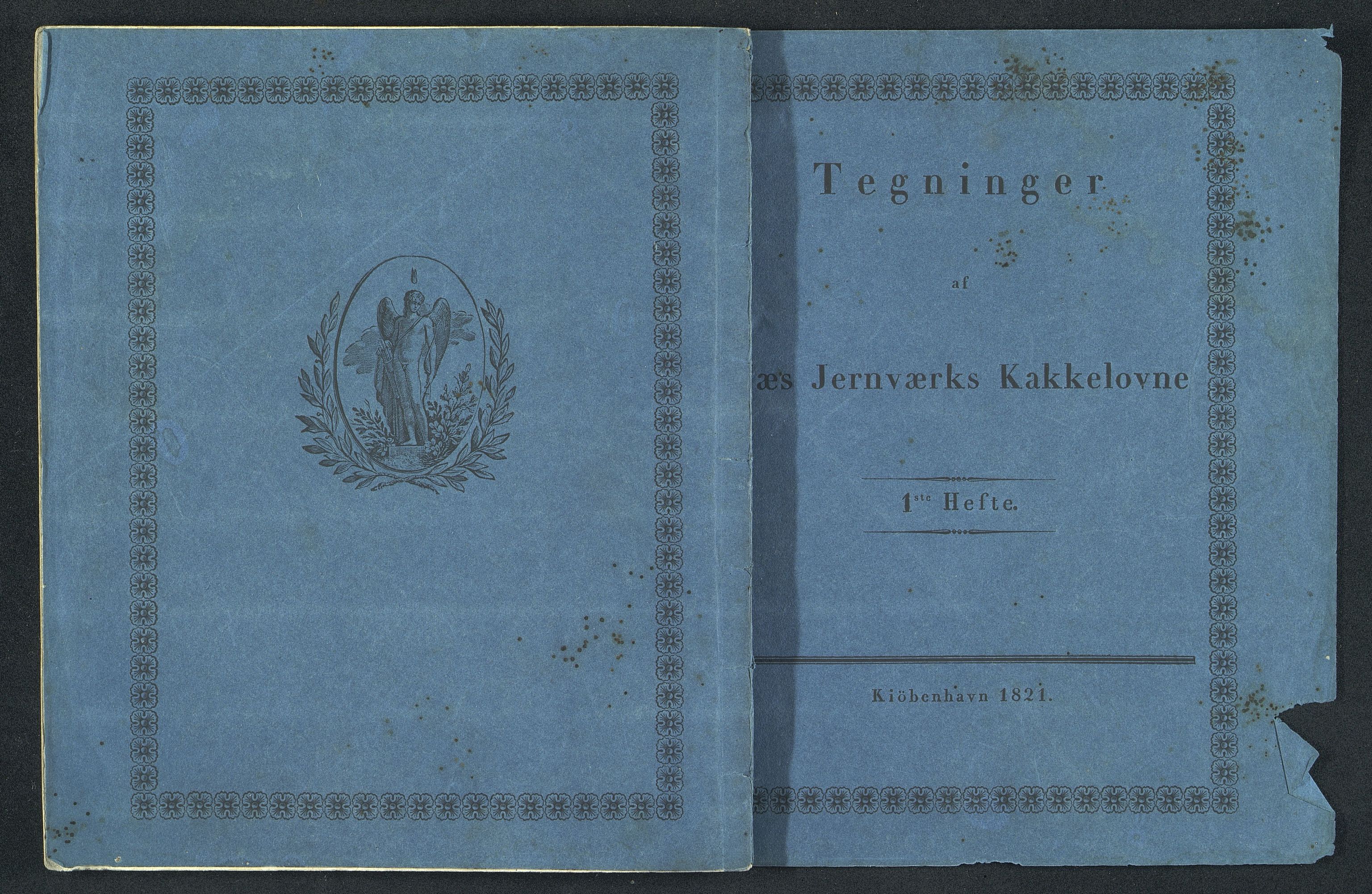 Næs Jernverksmuseets samling av historiske ovnskataloger, NESJ/NJM-006/01/L0061: Tegninger af Næs Jernværks Kakkelovne, 1ste Hefte, København 1821