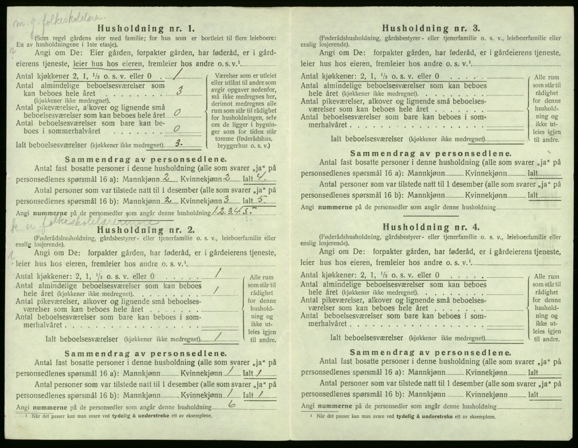 SAB, Folketelling 1920 for 1221 Stord herred, 1920, s. 1113