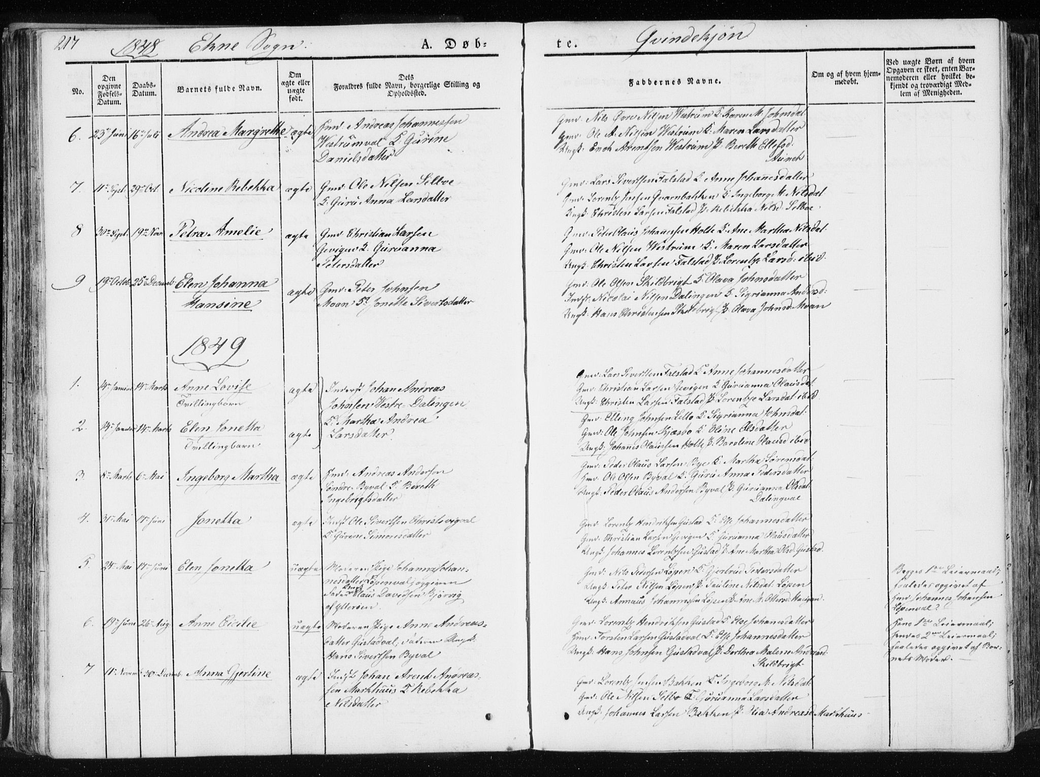 Ministerialprotokoller, klokkerbøker og fødselsregistre - Nord-Trøndelag, AV/SAT-A-1458/717/L0154: Ministerialbok nr. 717A06 /2, 1836-1849, s. 217