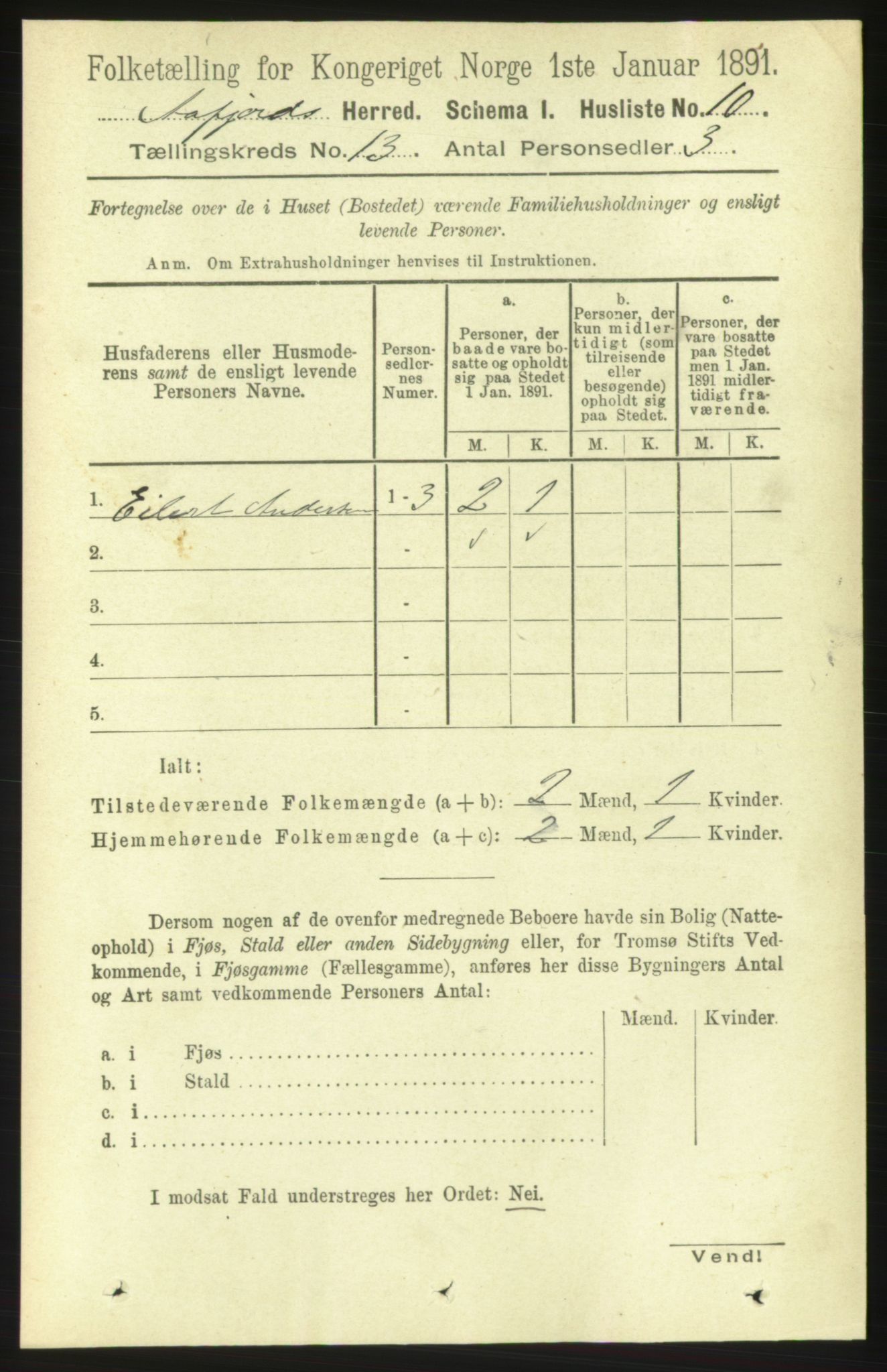 RA, Folketelling 1891 for 1630 Åfjord herred, 1891, s. 4112