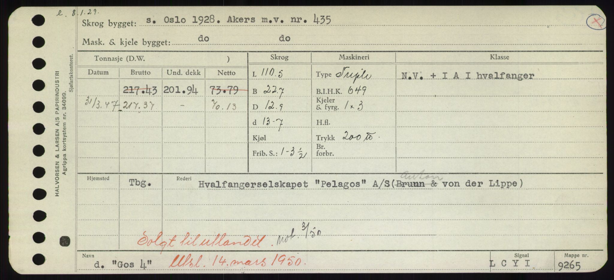 Sjøfartsdirektoratet med forløpere, Skipsmålingen, AV/RA-S-1627/H/Hd/L0013: Fartøy, Gne-Gås, s. 85