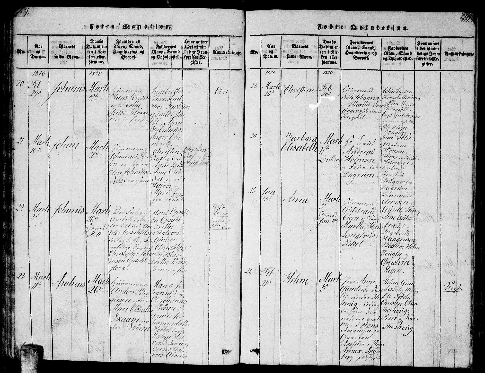 Enebakk prestekontor Kirkebøker, AV/SAO-A-10171c/G/Ga/L0001: Klokkerbok nr. I 1, 1815-1833, s. 111-112