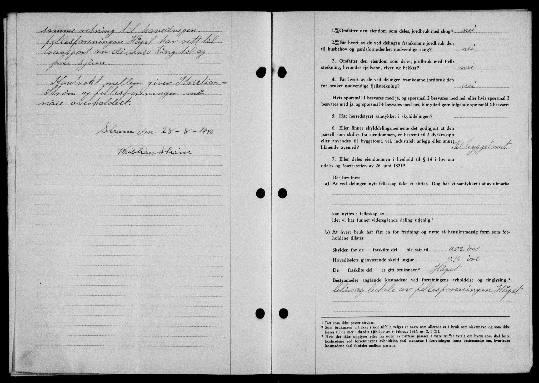 Lofoten sorenskriveri, SAT/A-0017/1/2/2C/L0015a: Pantebok nr. 15a, 1946-1947, Dagboknr: 1680/1946