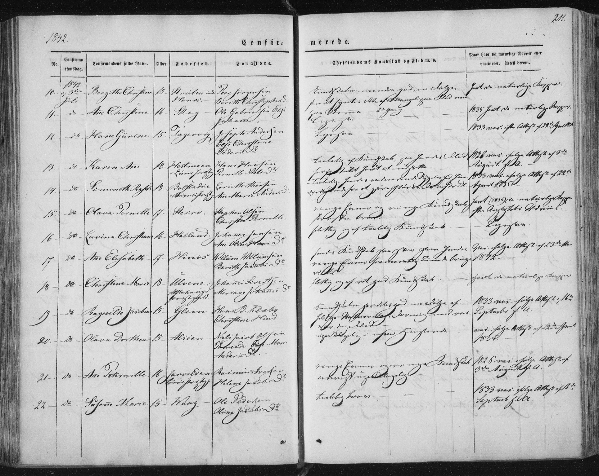 Ministerialprotokoller, klokkerbøker og fødselsregistre - Nordland, AV/SAT-A-1459/838/L0549: Ministerialbok nr. 838A07, 1840-1854, s. 211