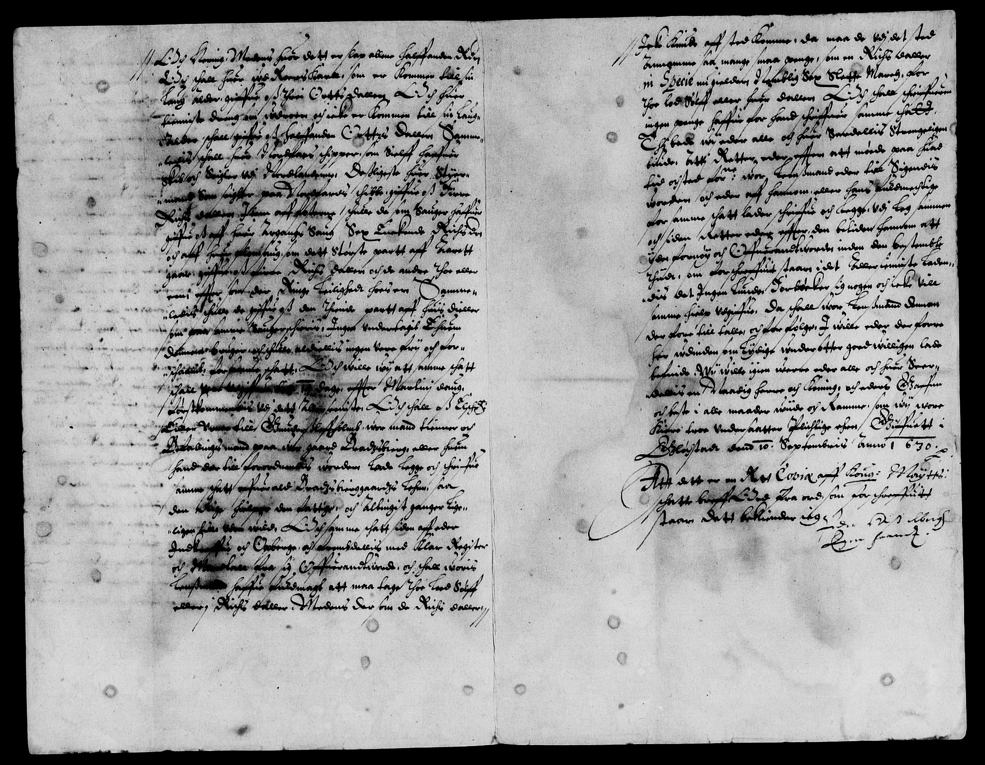 Rentekammeret inntil 1814, Reviderte regnskaper, Lensregnskaper, AV/RA-EA-5023/R/Rb/Rbp/L0014: Bratsberg len, 1630-1631