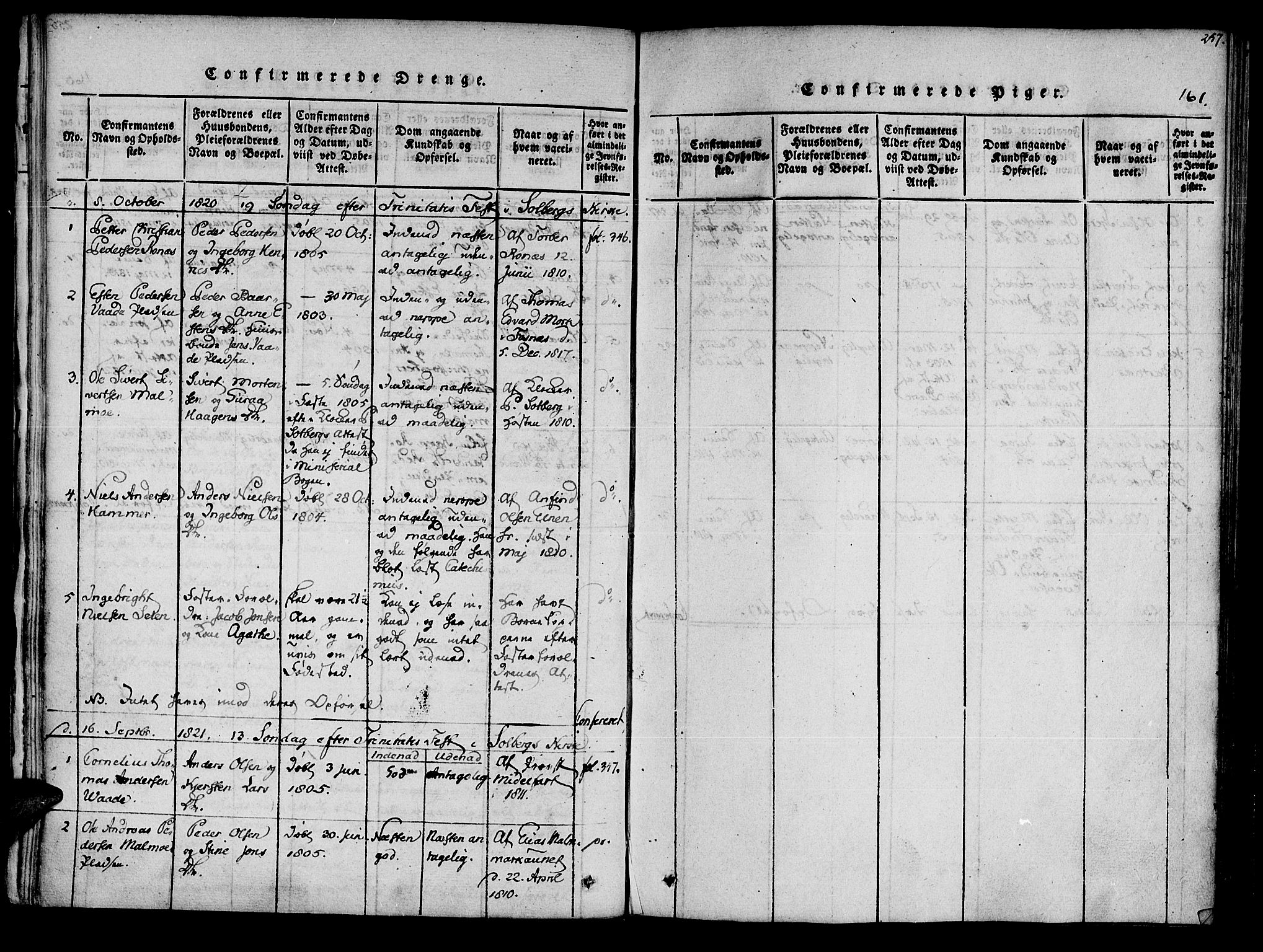 Ministerialprotokoller, klokkerbøker og fødselsregistre - Nord-Trøndelag, SAT/A-1458/741/L0387: Ministerialbok nr. 741A03 /2, 1817-1822, s. 161