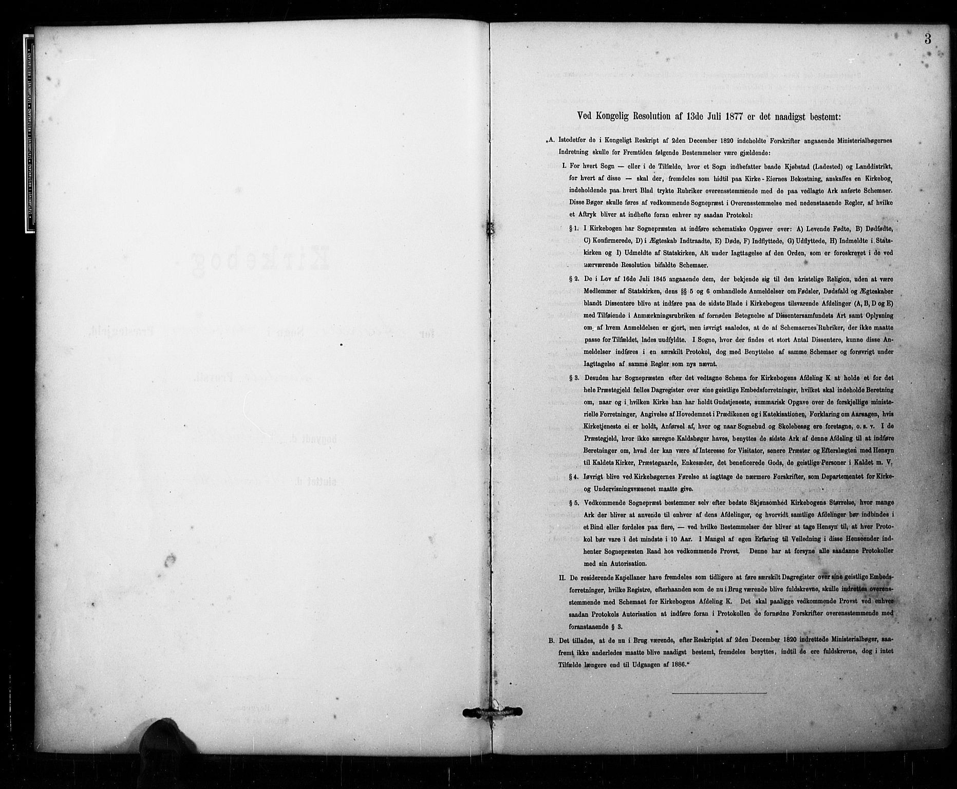 Åseral sokneprestkontor, SAK/1111-0051/F/Fa/L0003: Ministerialbok nr. A 3, 1884-1901, s. 3
