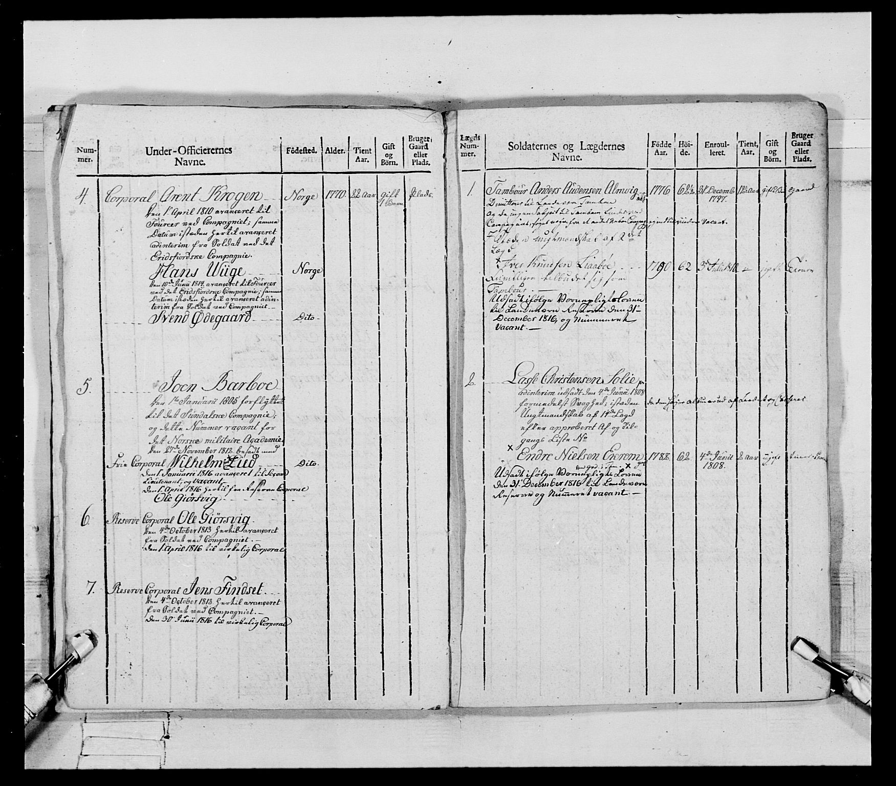 Generalitets- og kommissariatskollegiet, Det kongelige norske kommissariatskollegium, AV/RA-EA-5420/E/Eh/L0083a: 2. Trondheimske nasjonale infanteriregiment, 1810, s. 110