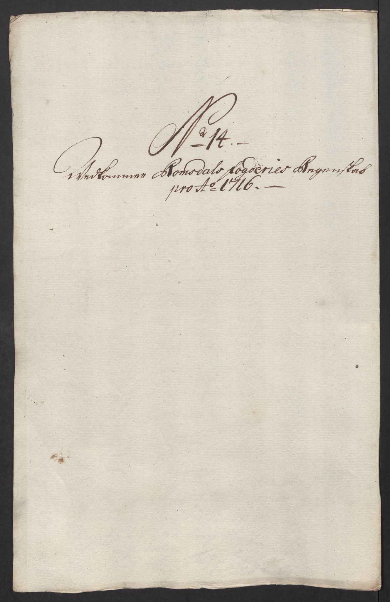 Rentekammeret inntil 1814, Reviderte regnskaper, Fogderegnskap, RA/EA-4092/R55/L3663: Fogderegnskap Romsdal, 1715-1716, s. 390
