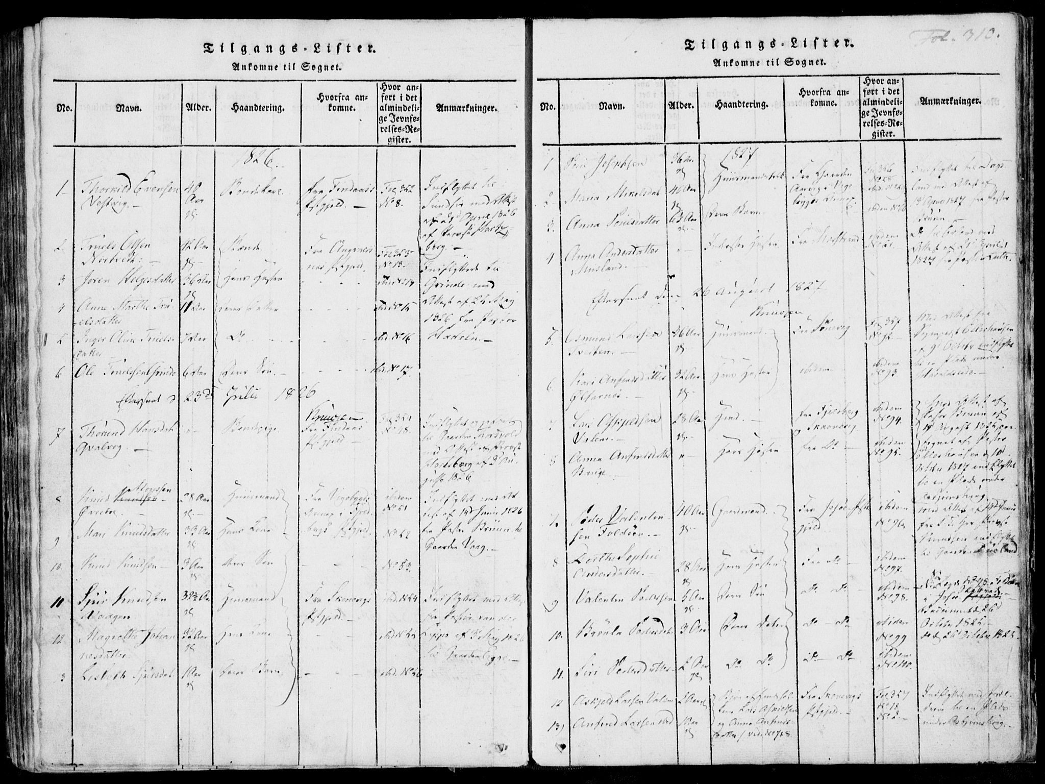 Skjold sokneprestkontor, SAST/A-101847/H/Ha/Haa/L0003: Ministerialbok nr. A 3, 1815-1835, s. 310