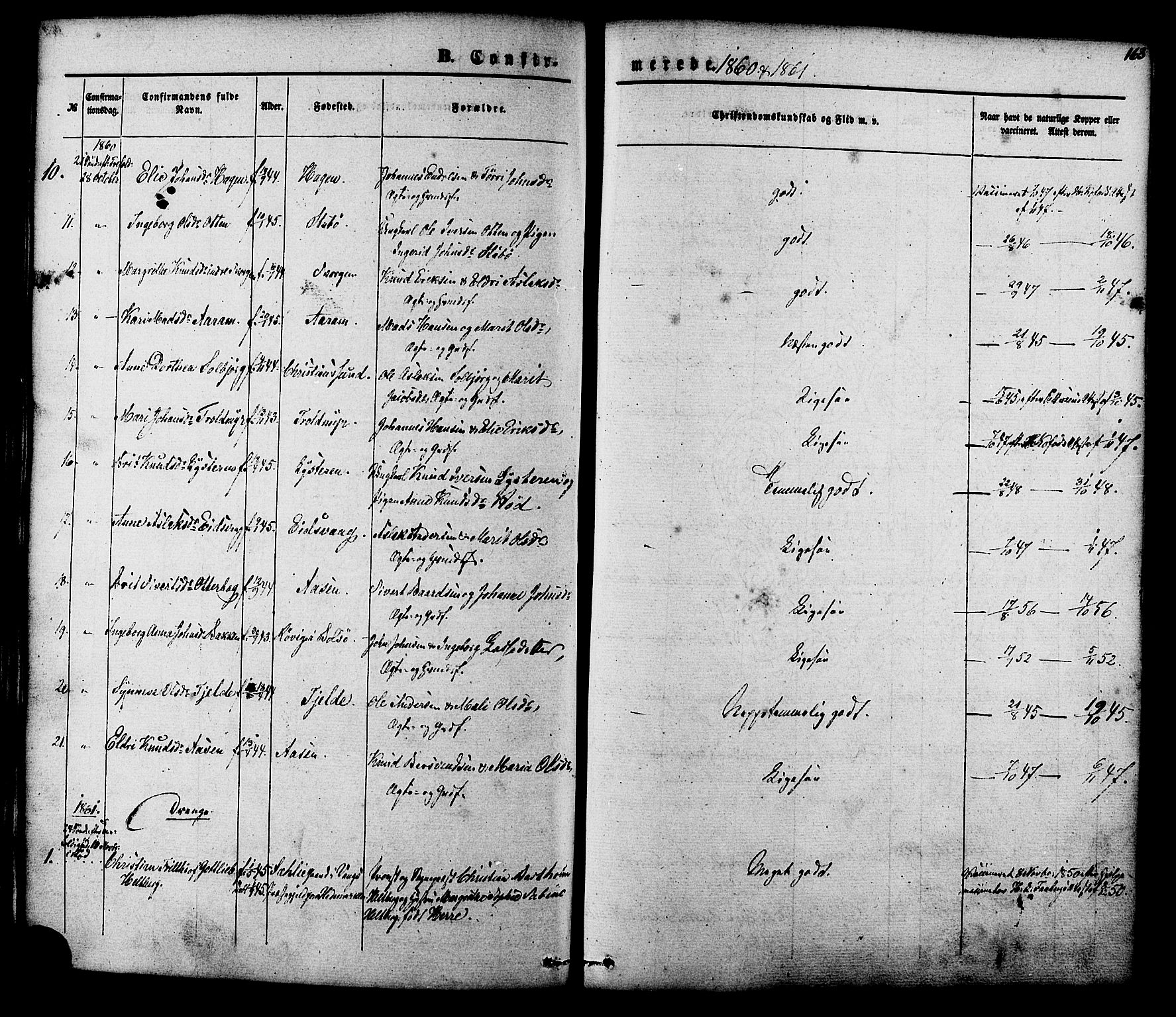Ministerialprotokoller, klokkerbøker og fødselsregistre - Møre og Romsdal, AV/SAT-A-1454/551/L0625: Ministerialbok nr. 551A05, 1846-1879, s. 163