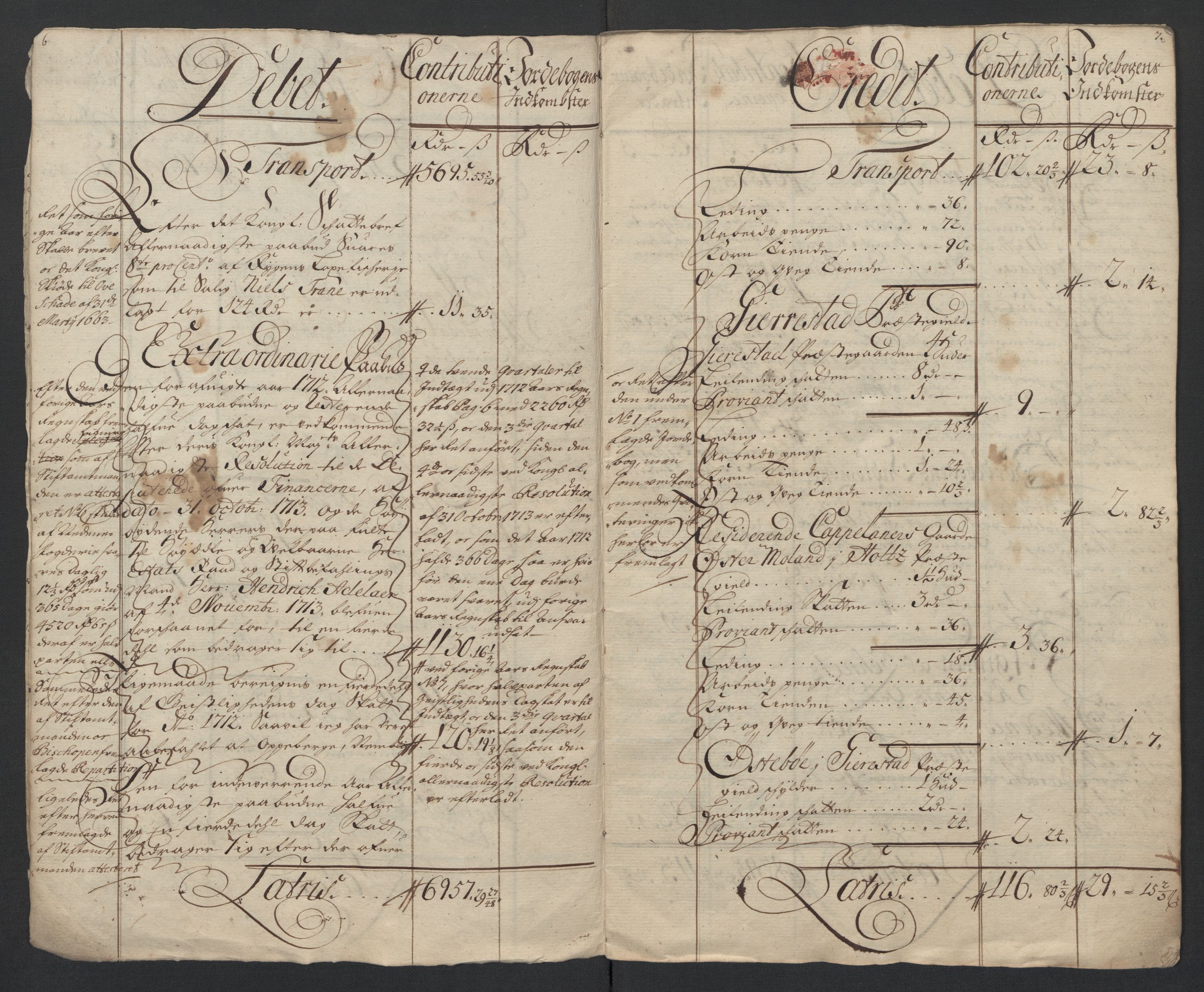 Rentekammeret inntil 1814, Reviderte regnskaper, Fogderegnskap, AV/RA-EA-4092/R39/L2321: Fogderegnskap Nedenes, 1713-1714, s. 6