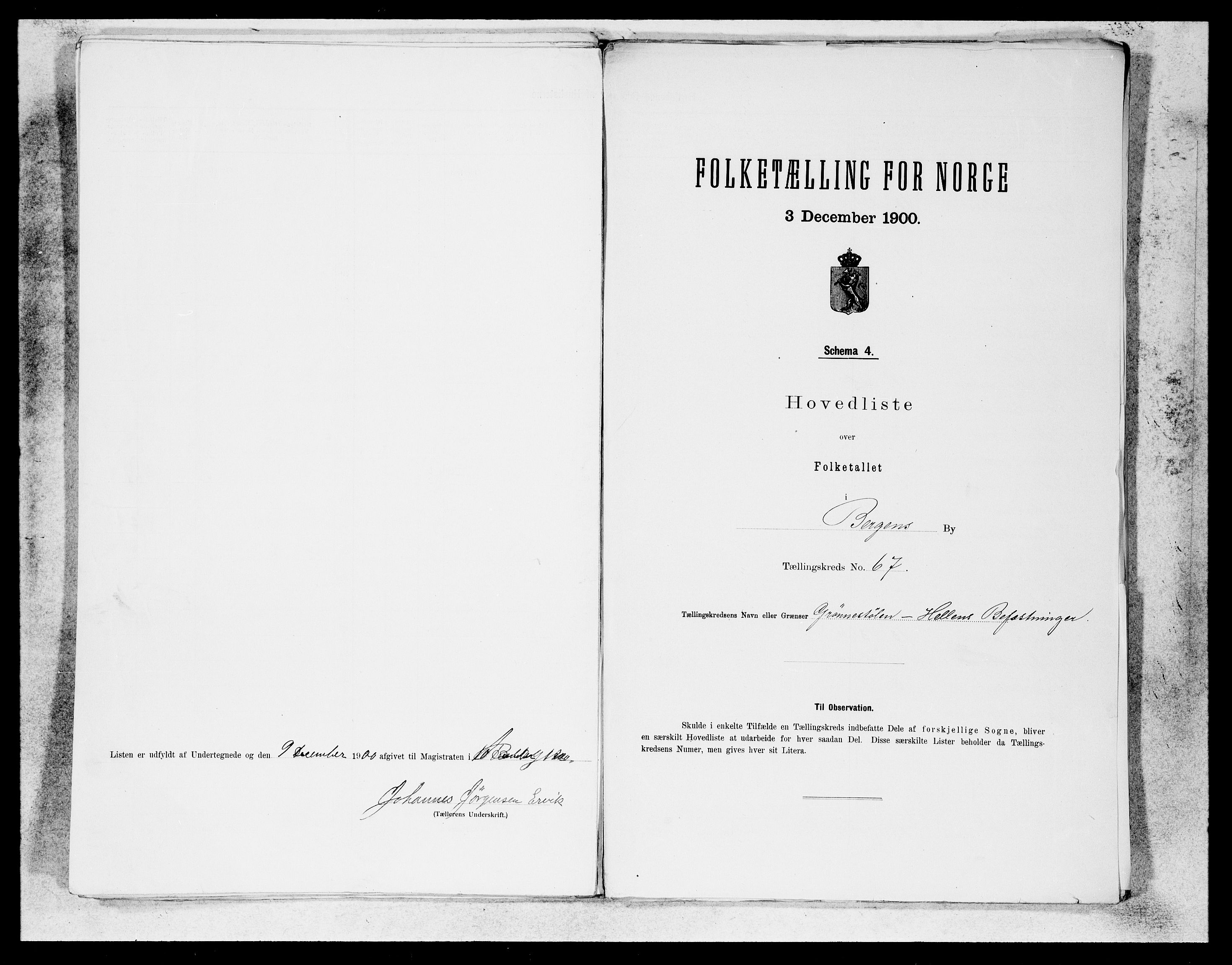 SAB, Folketelling 1900 for 1301 Bergen kjøpstad, 1900, s. 136