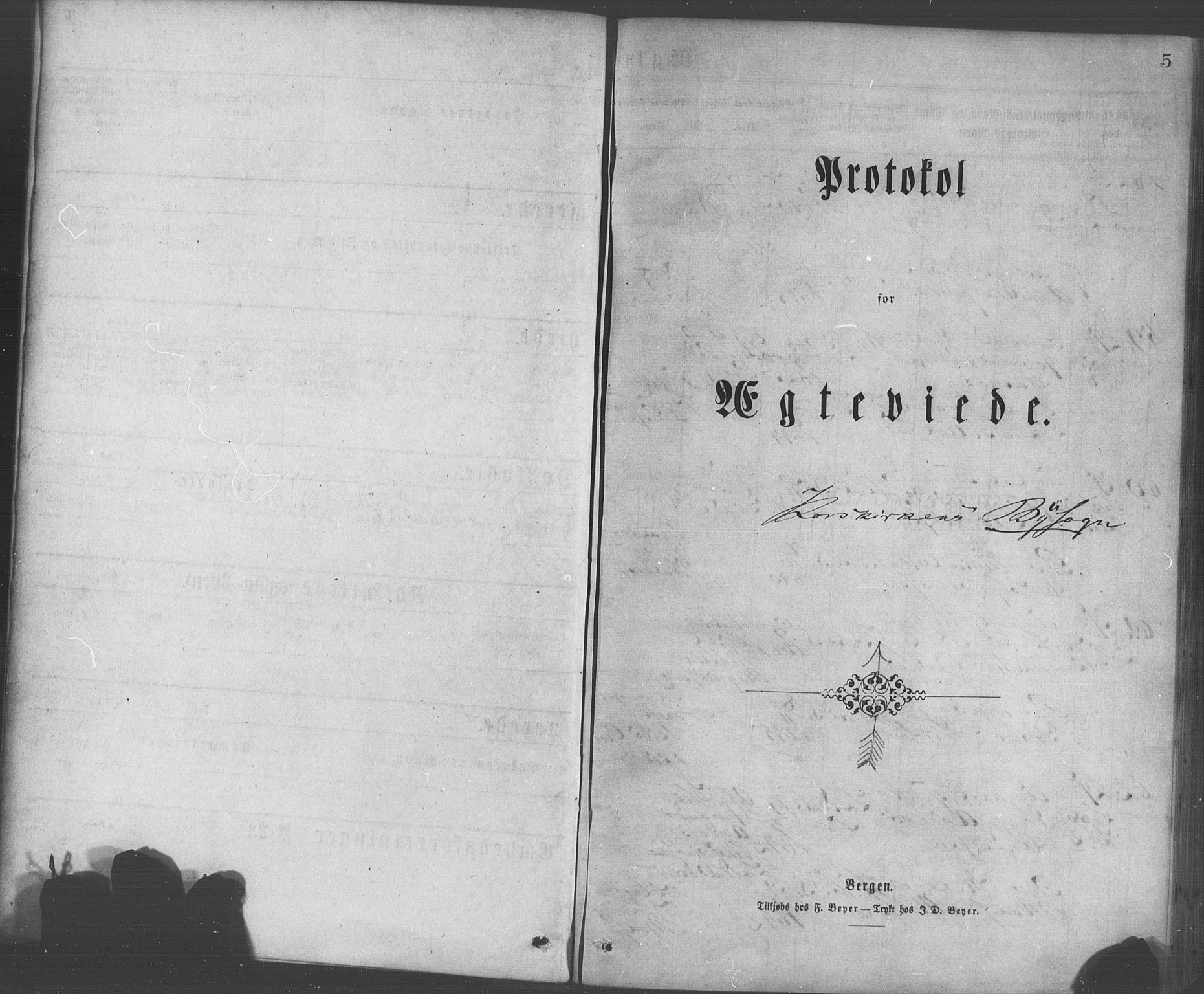Korskirken sokneprestembete, SAB/A-76101/H/Haa/L0036: Ministerialbok nr. D 3, 1867-1882, s. 5