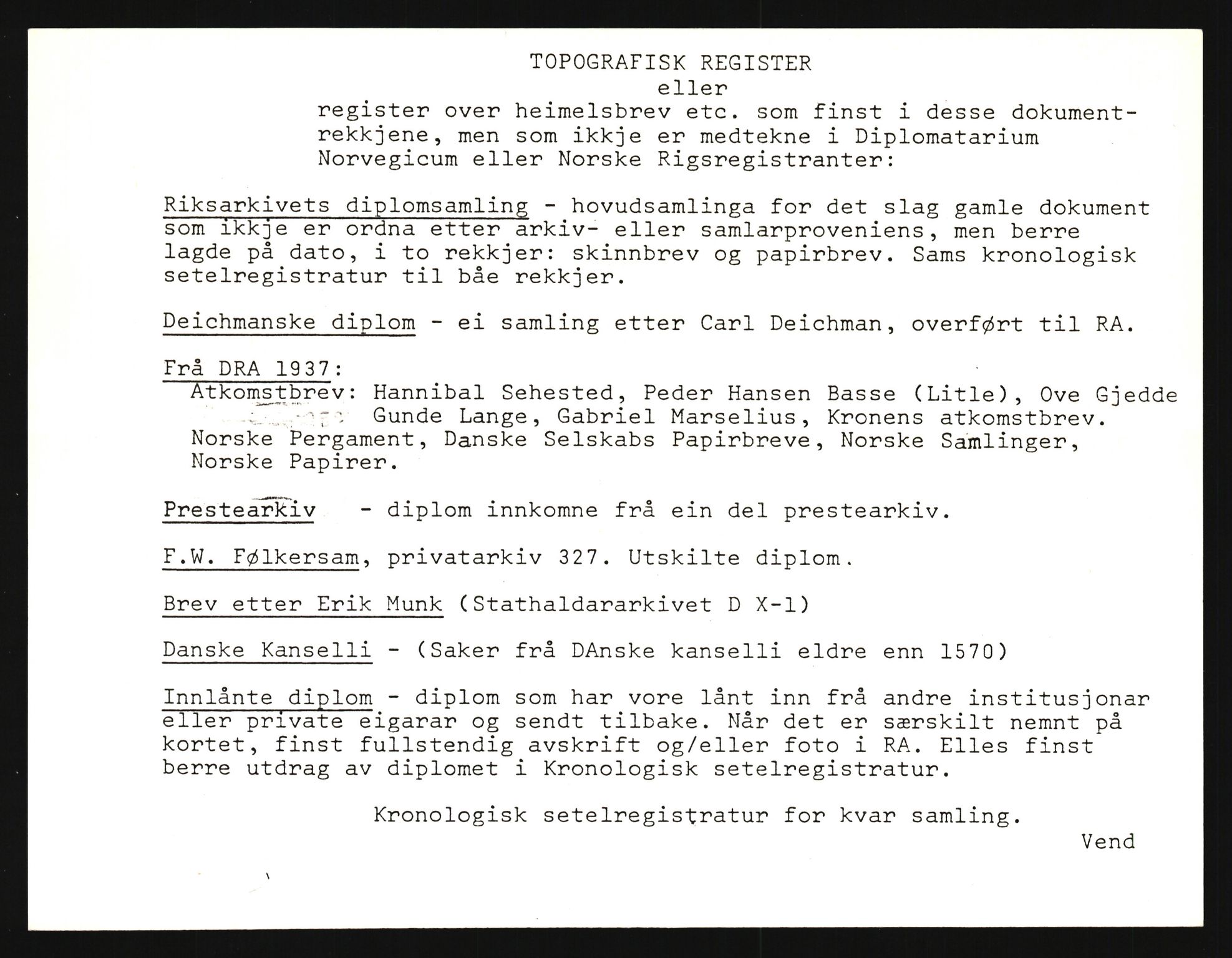 Riksarkivets diplomsamling, AV/RA-EA-5965/F35/F35e/L0028: Registreringssedler Hordaland 1, 1400-1700, s. 1