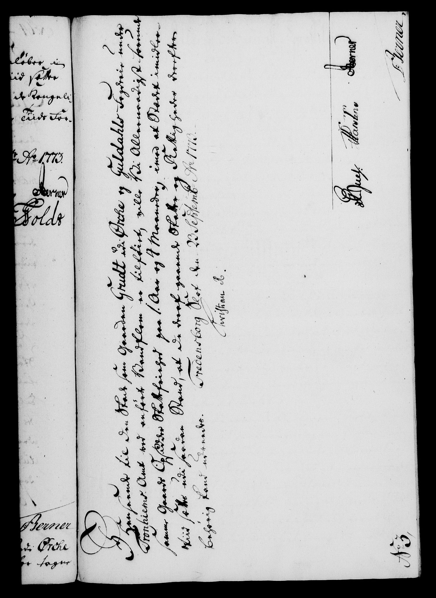 Rentekammeret, Kammerkanselliet, AV/RA-EA-3111/G/Gf/Gfa/L0055: Norsk relasjons- og resolusjonsprotokoll (merket RK 52.55), 1773, s. 244