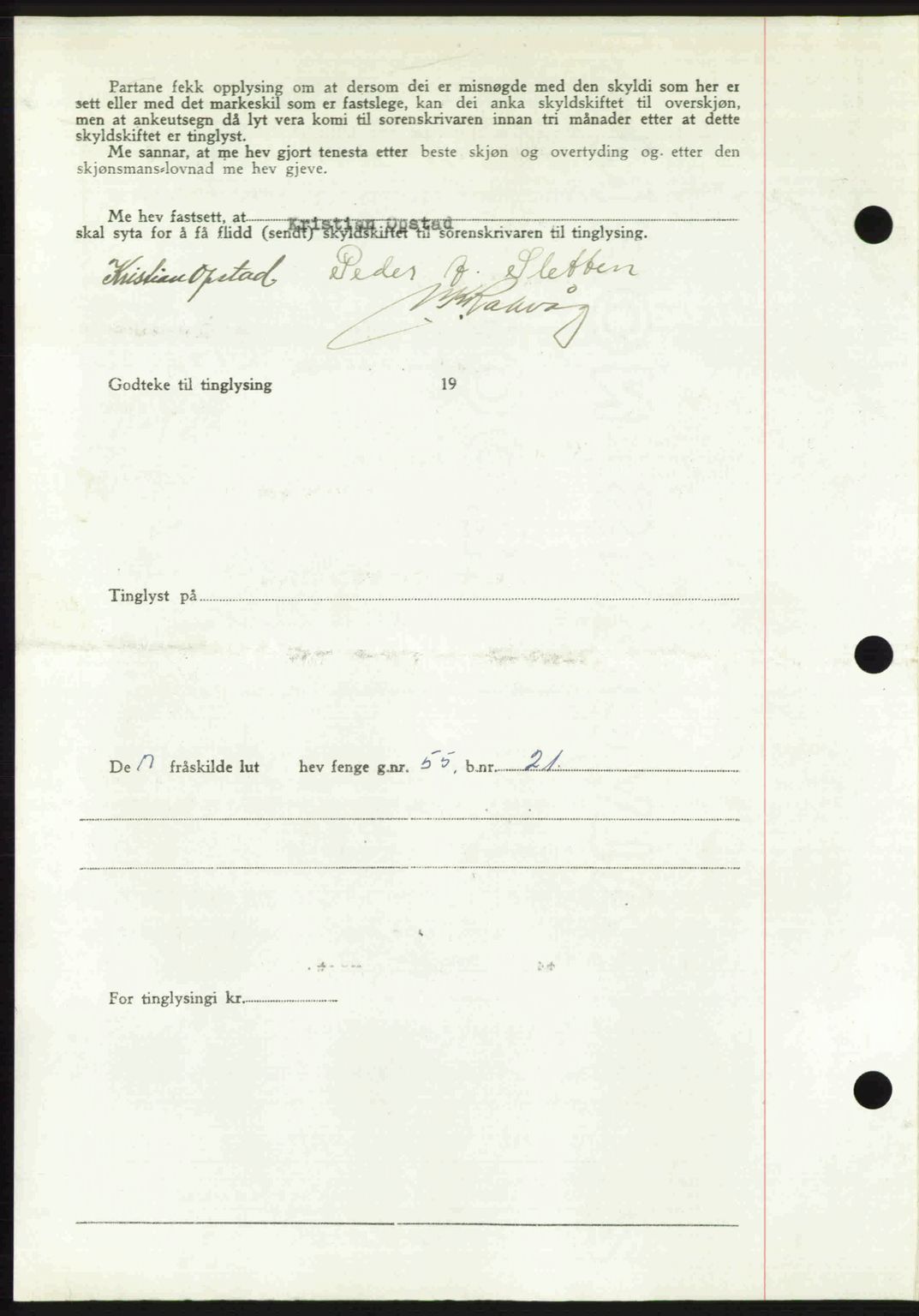 Romsdal sorenskriveri, AV/SAT-A-4149/1/2/2C: Pantebok nr. A30, 1949-1949, Dagboknr: 1621/1949