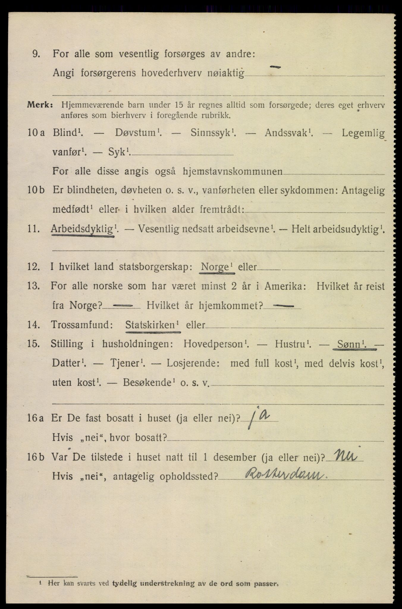 SAK, Folketelling 1920 for 1004 Flekkefjord kjøpstad, 1920, s. 2093